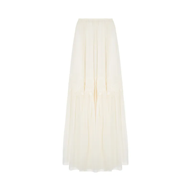 Jupe Skirt in White made by Chloe