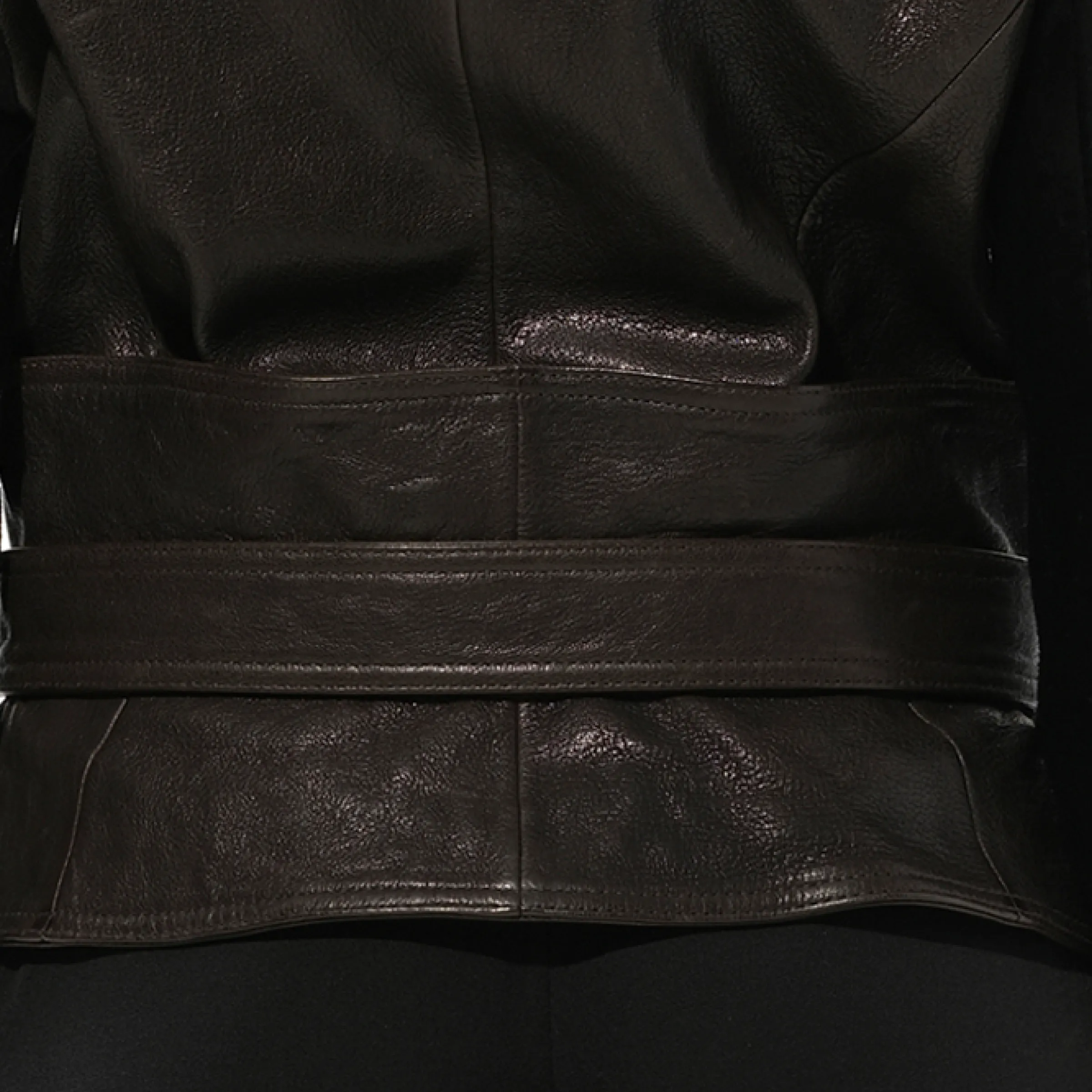Lamb Leather Jacket in Black sold by MARAIS product image thumbnail 3