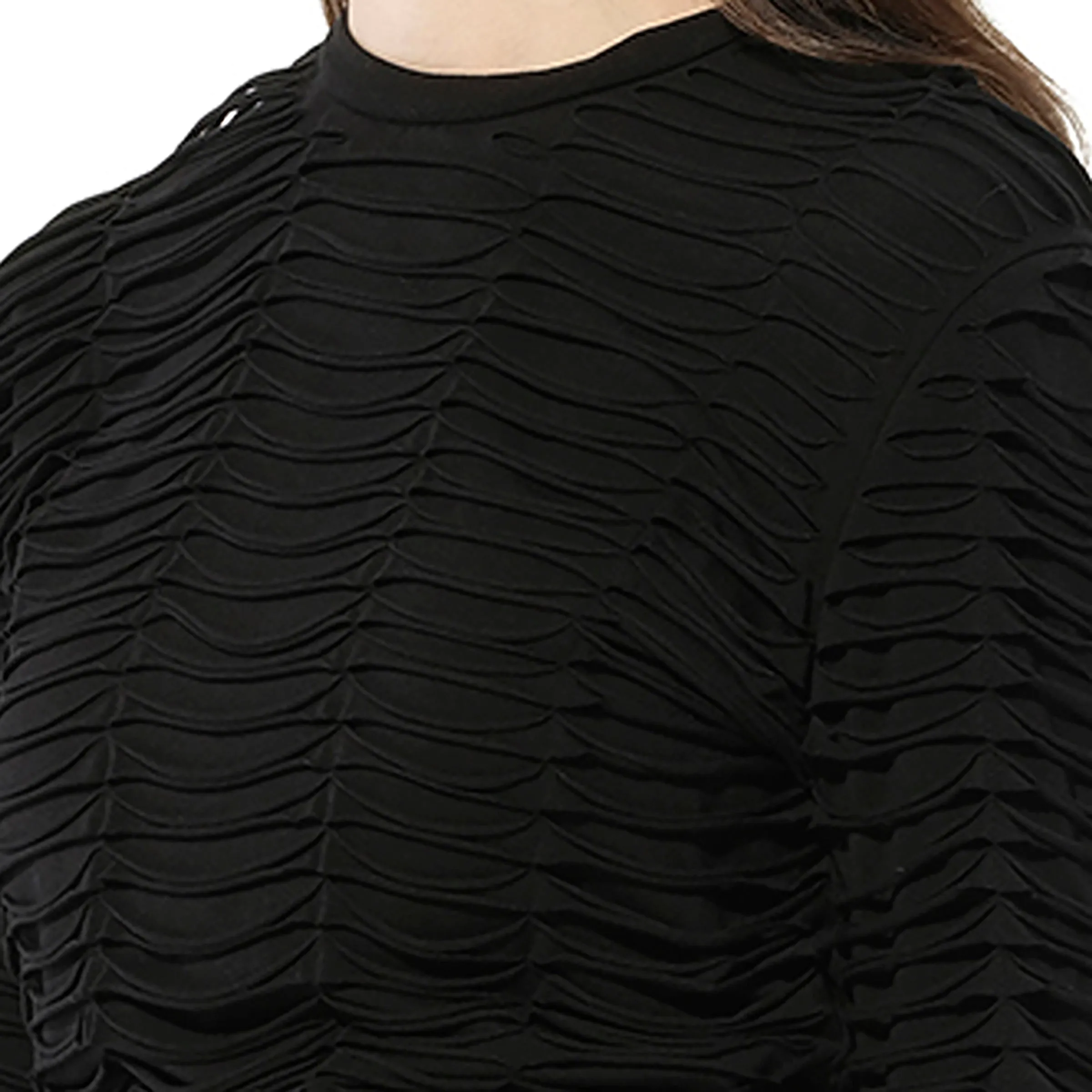 Knit Dress in Black sold by MARAIS product image thumbnail 2