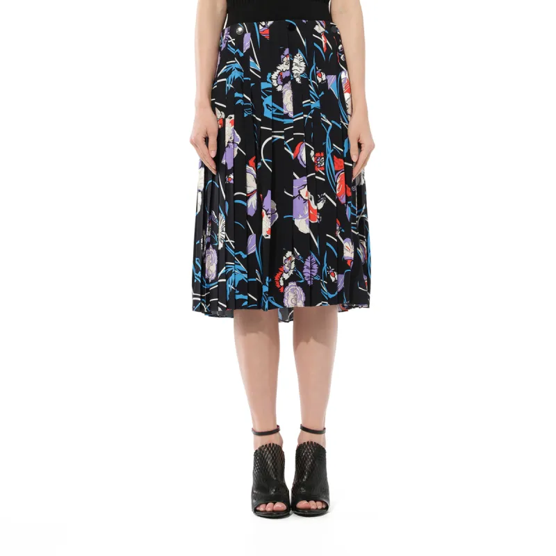 Floral Skirt in Celeste sold by MARAIS
