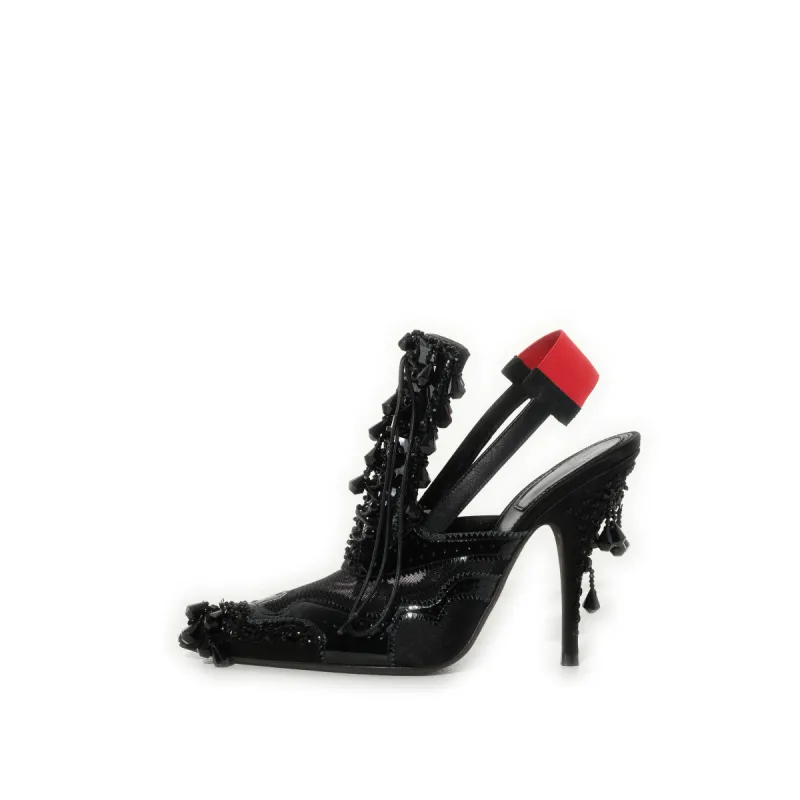 Show Sling Pump in Red sold by MARAIS
