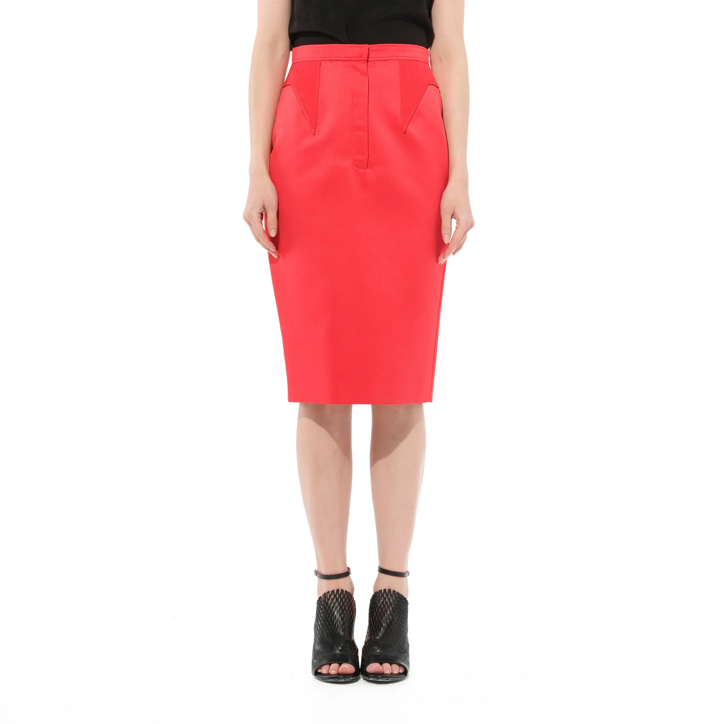 Podium Skirt in Red sold by MARAIS