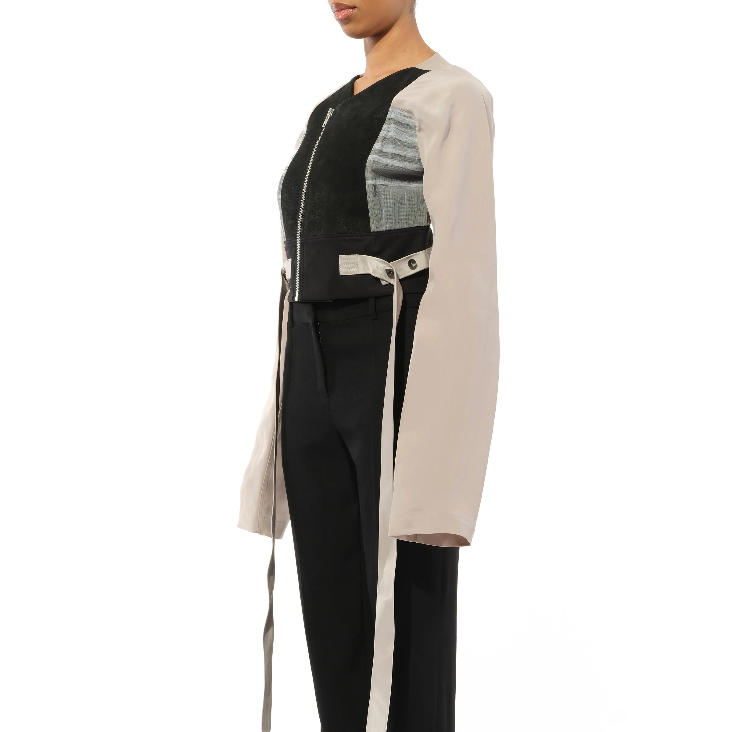 Nymph Leather Biker Jacket in Multicolor sold by MARAIS product image thumbnail 4