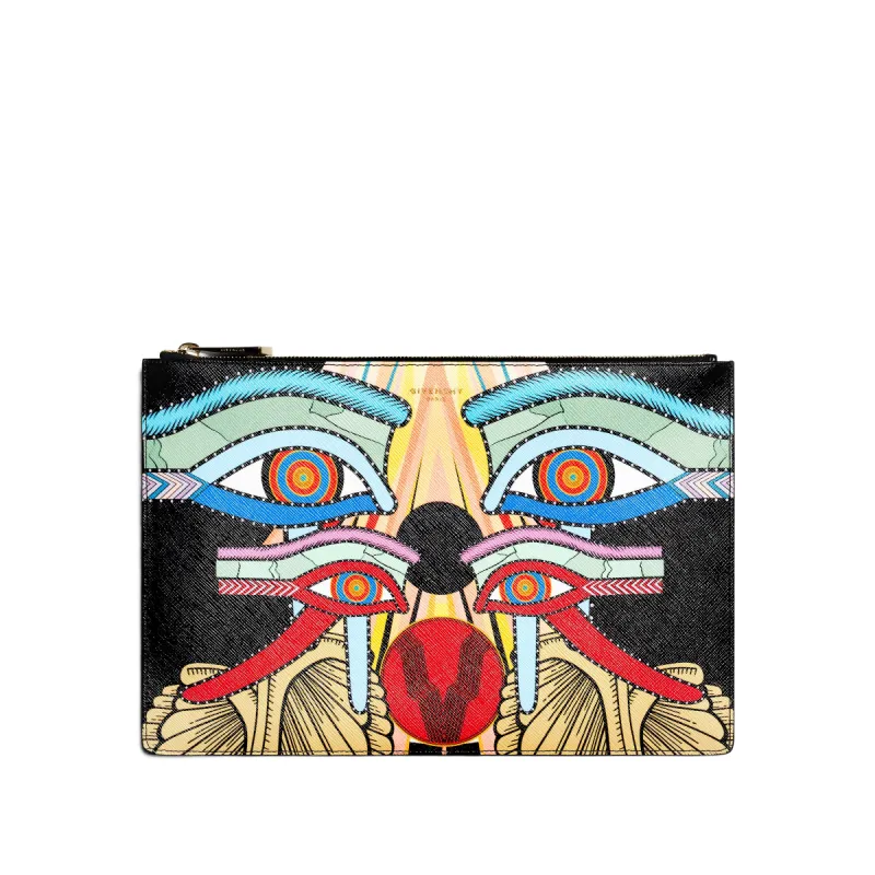 Iconic Print Medium Pouch in Multicolor sold by MARAIS