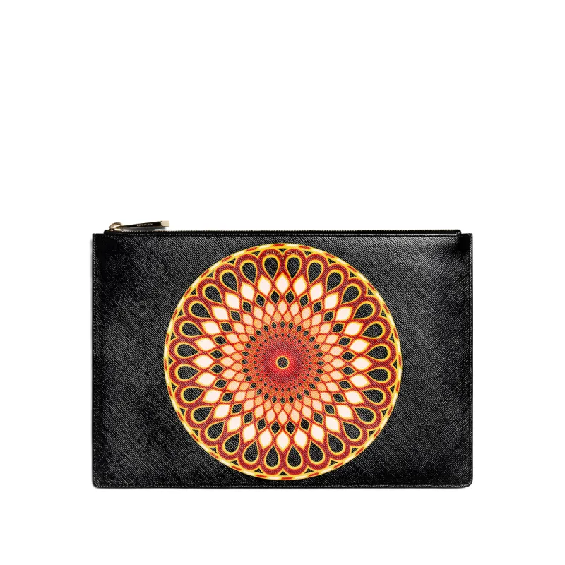 Iconic Print Medium Pouch in Multicolor sold by MARAIS