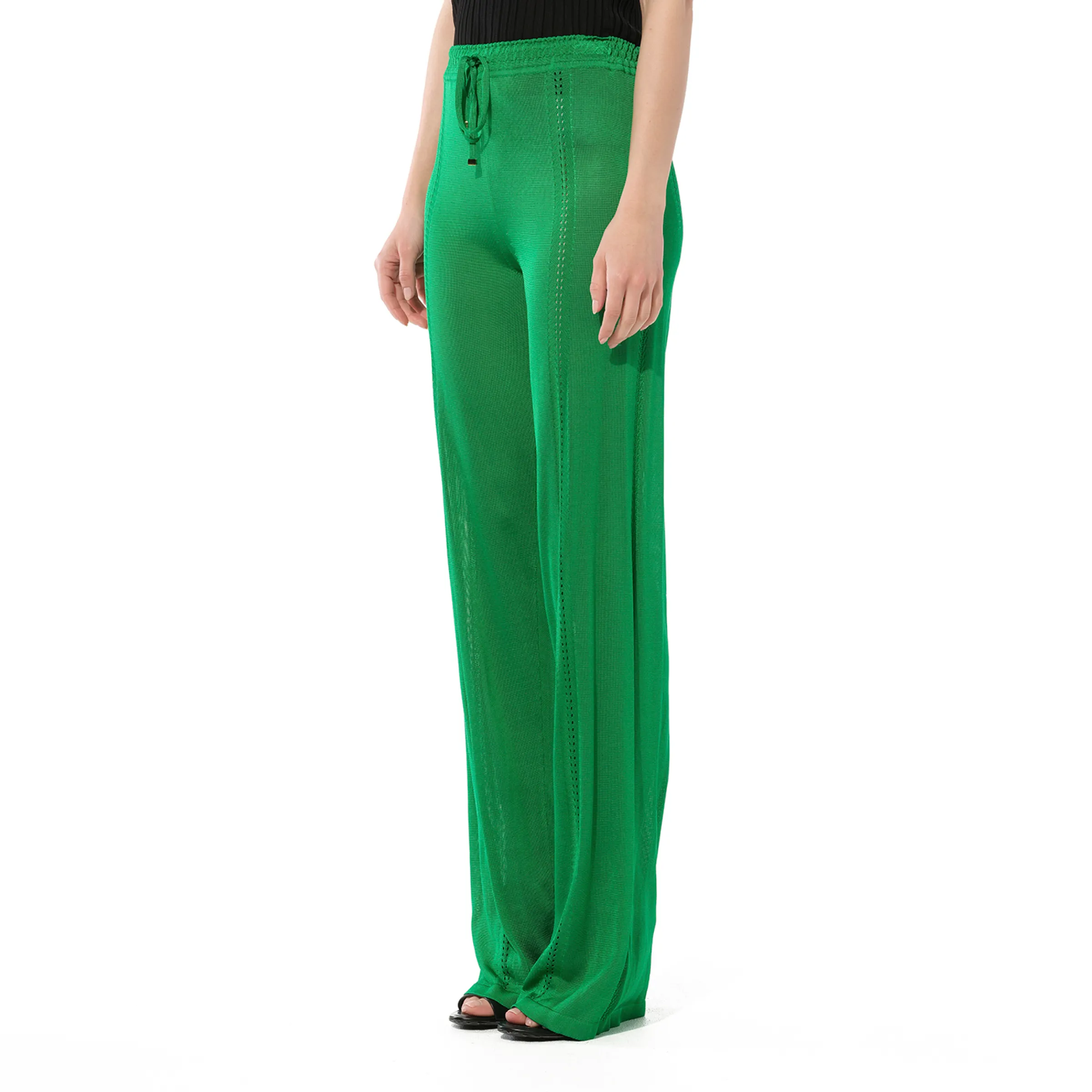 Trousers in Green sold by MARAIS product image thumbnail 5