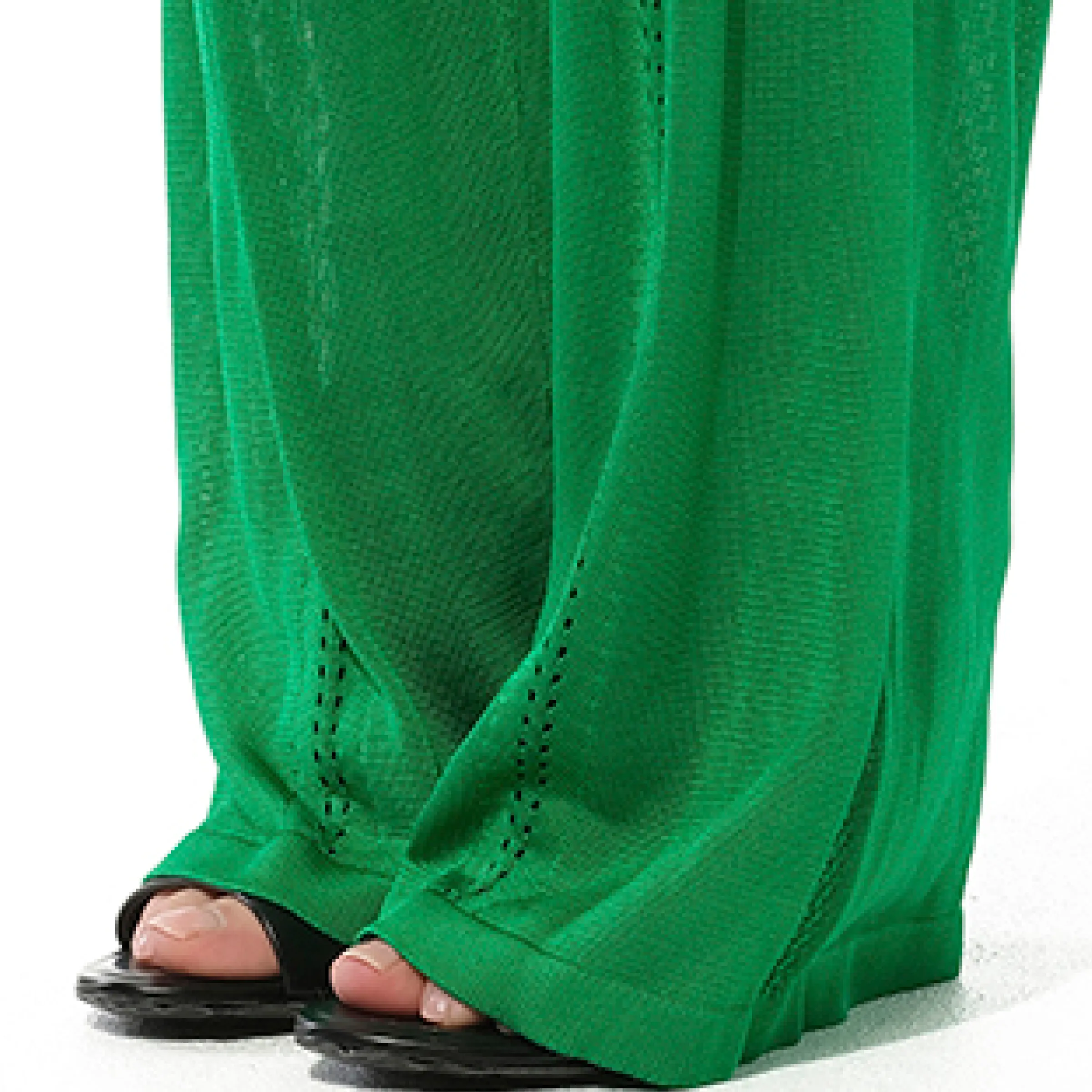 Trousers in Green sold by MARAIS product image thumbnail 3