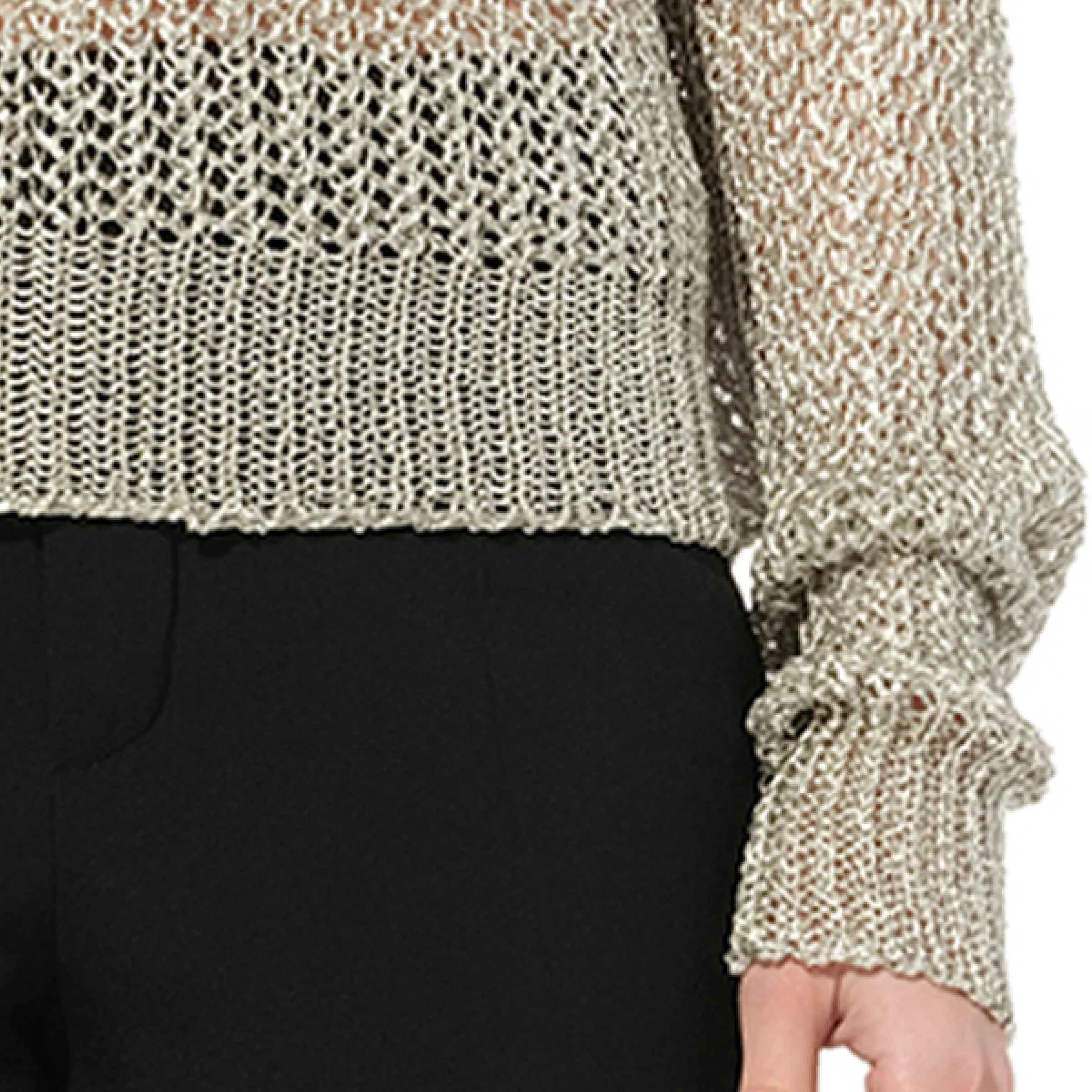 Knit Jumper in Silver sold by MARAIS product image thumbnail 3