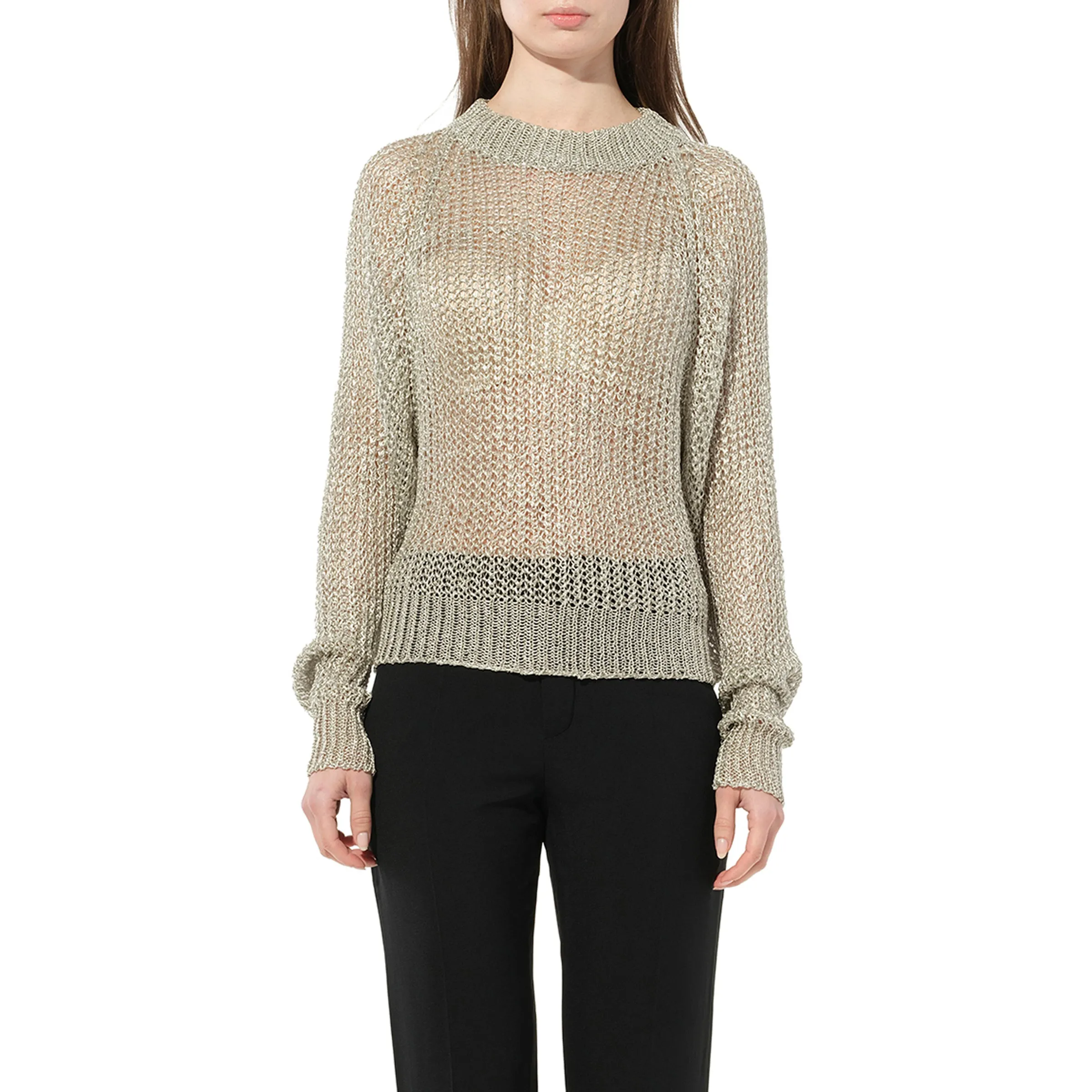 Knit Jumper in Silver sold by MARAIS