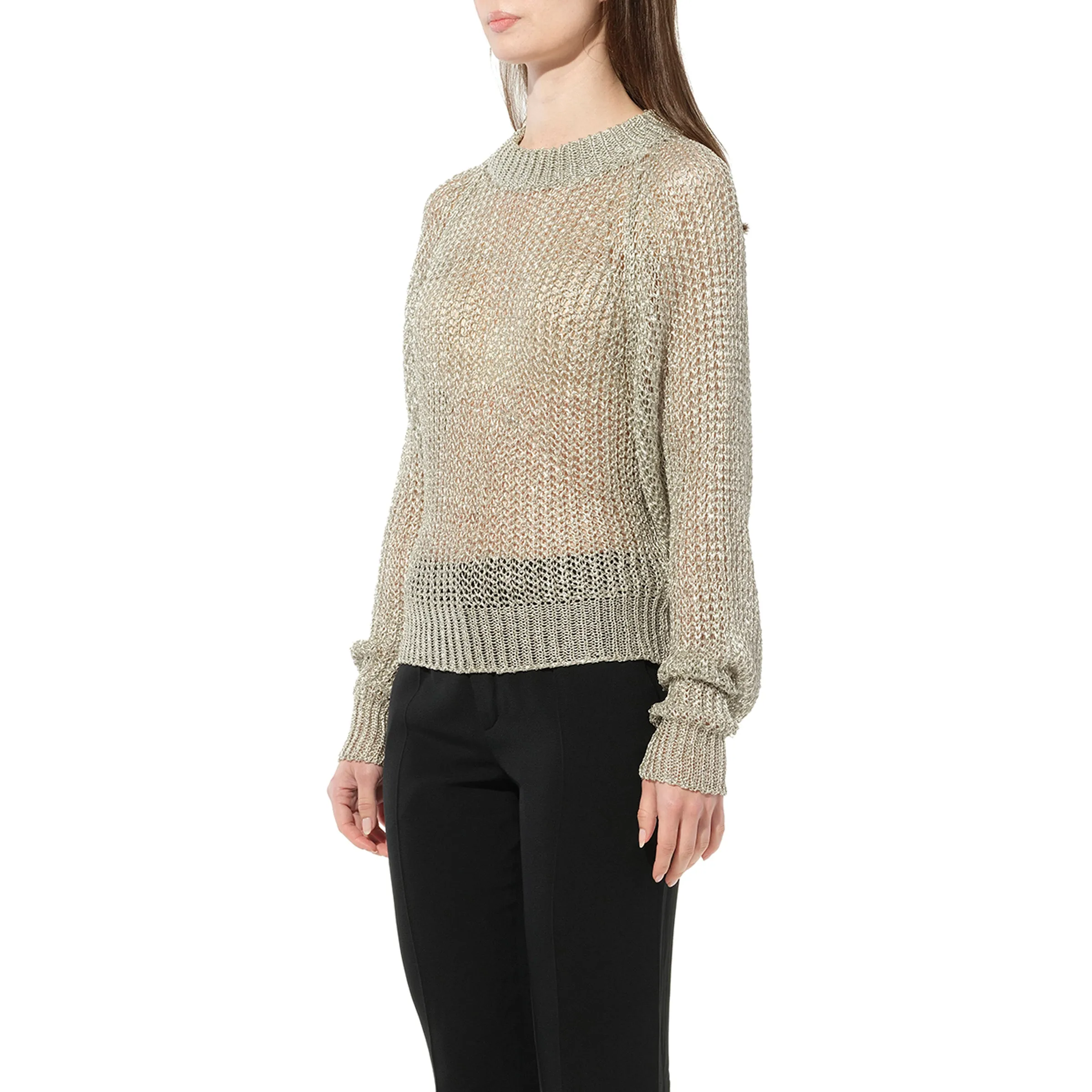 Knit Jumper in Silver sold by MARAIS product image thumbnail 5