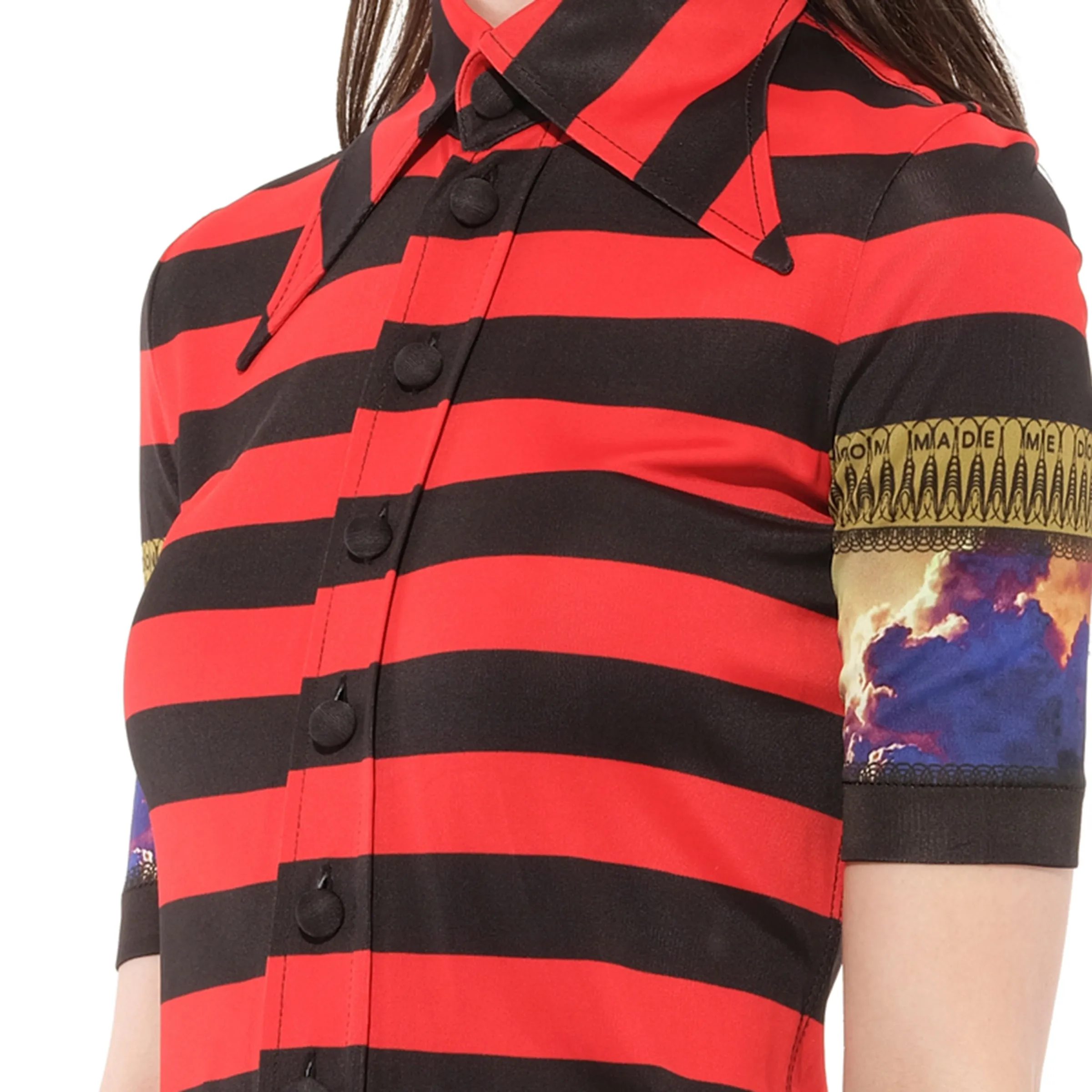Podium Short Sleeve Top in Black sold by MARAIS product image thumbnail 2