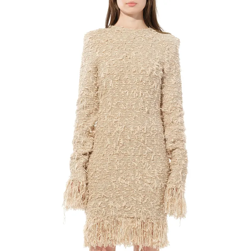 Knit Dress Const in Pink sold by MARAIS