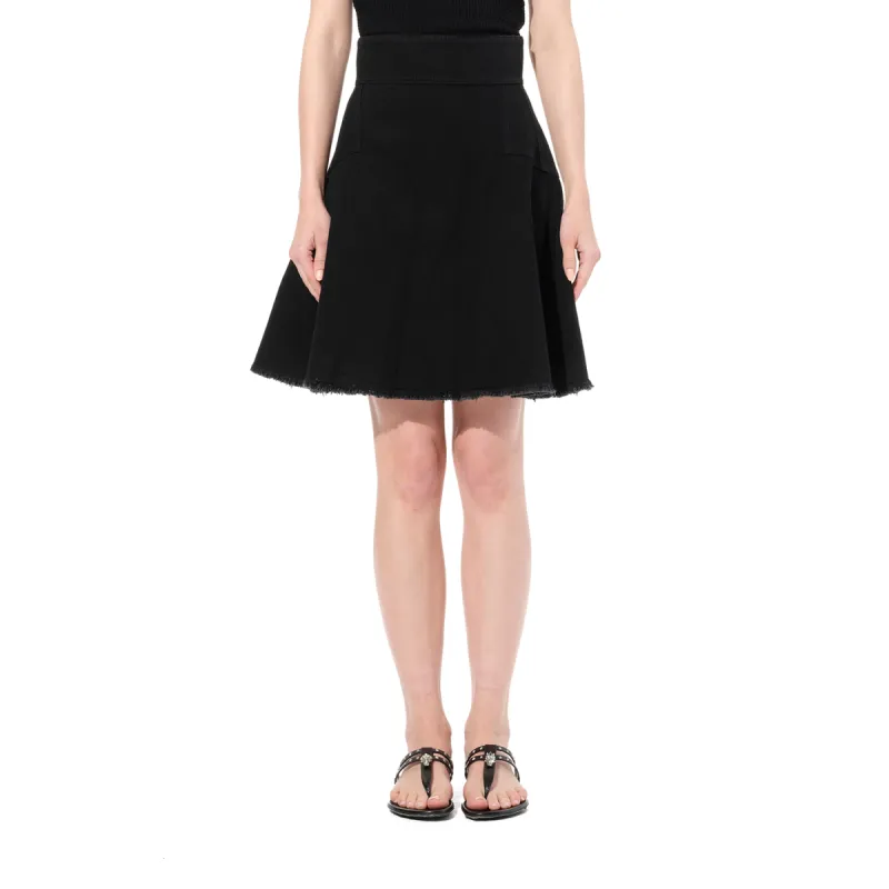 Mini Denim Skirt in Black sold by MARAIS