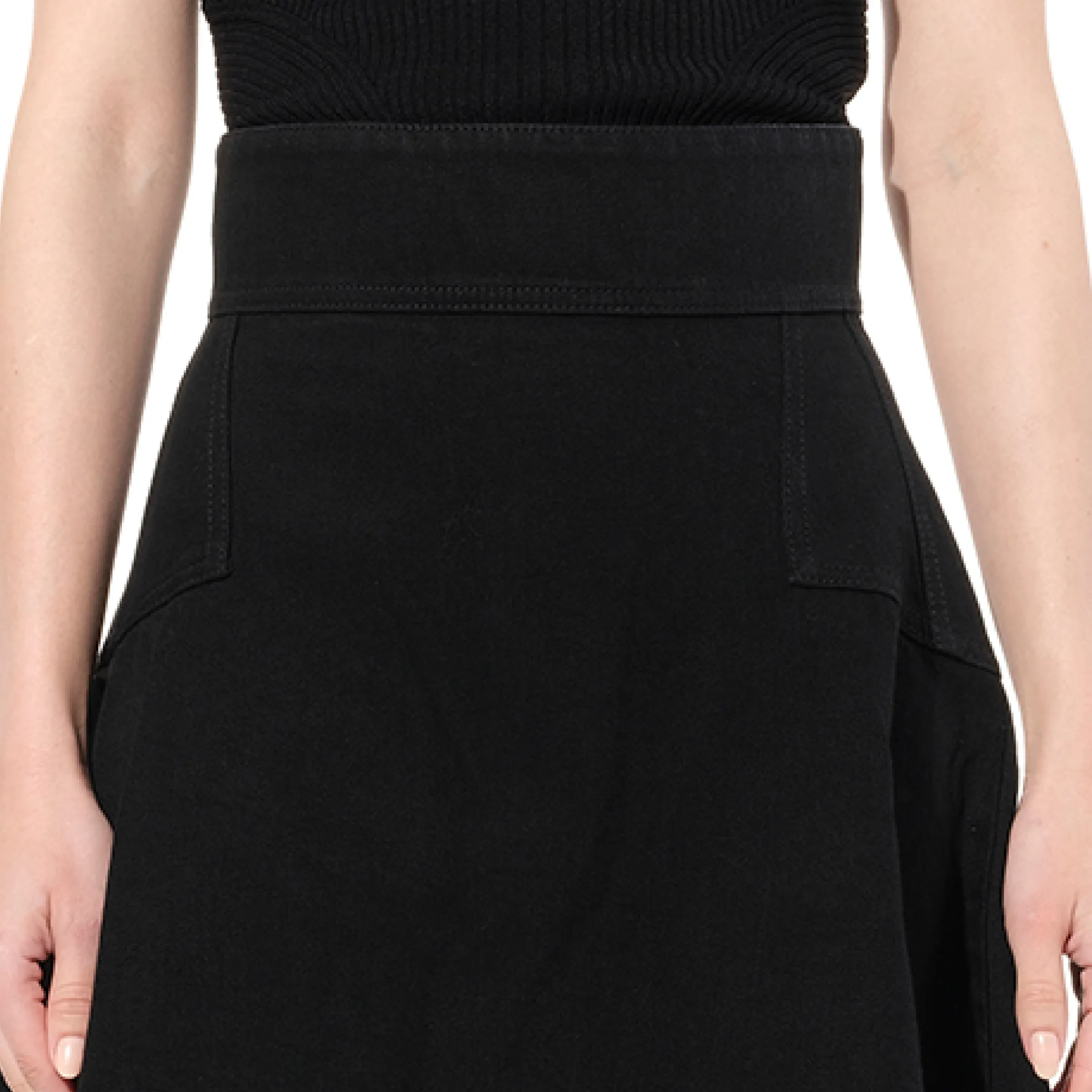 Mini Denim Skirt in Black sold by MARAIS product image thumbnail 2