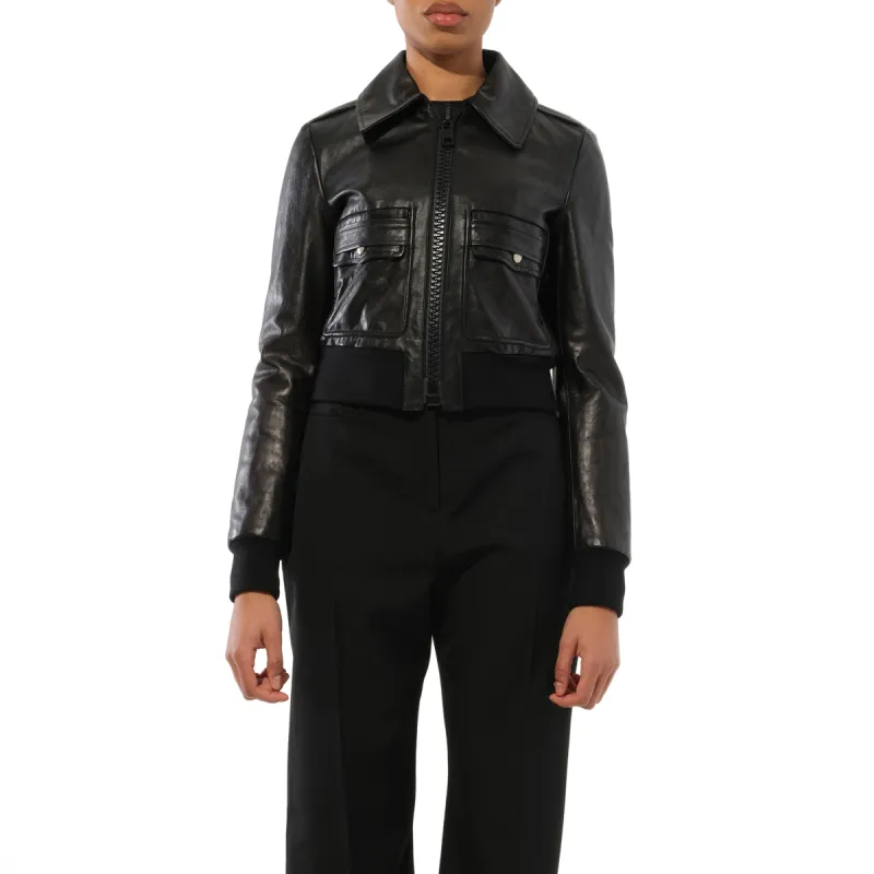 Podium Bomber in Black sold by MARAIS