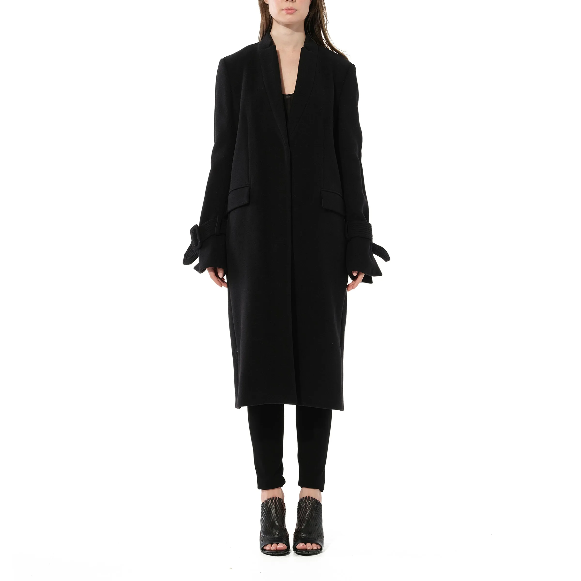 Long Coat in Black sold by MARAIS product image thumbnail 4