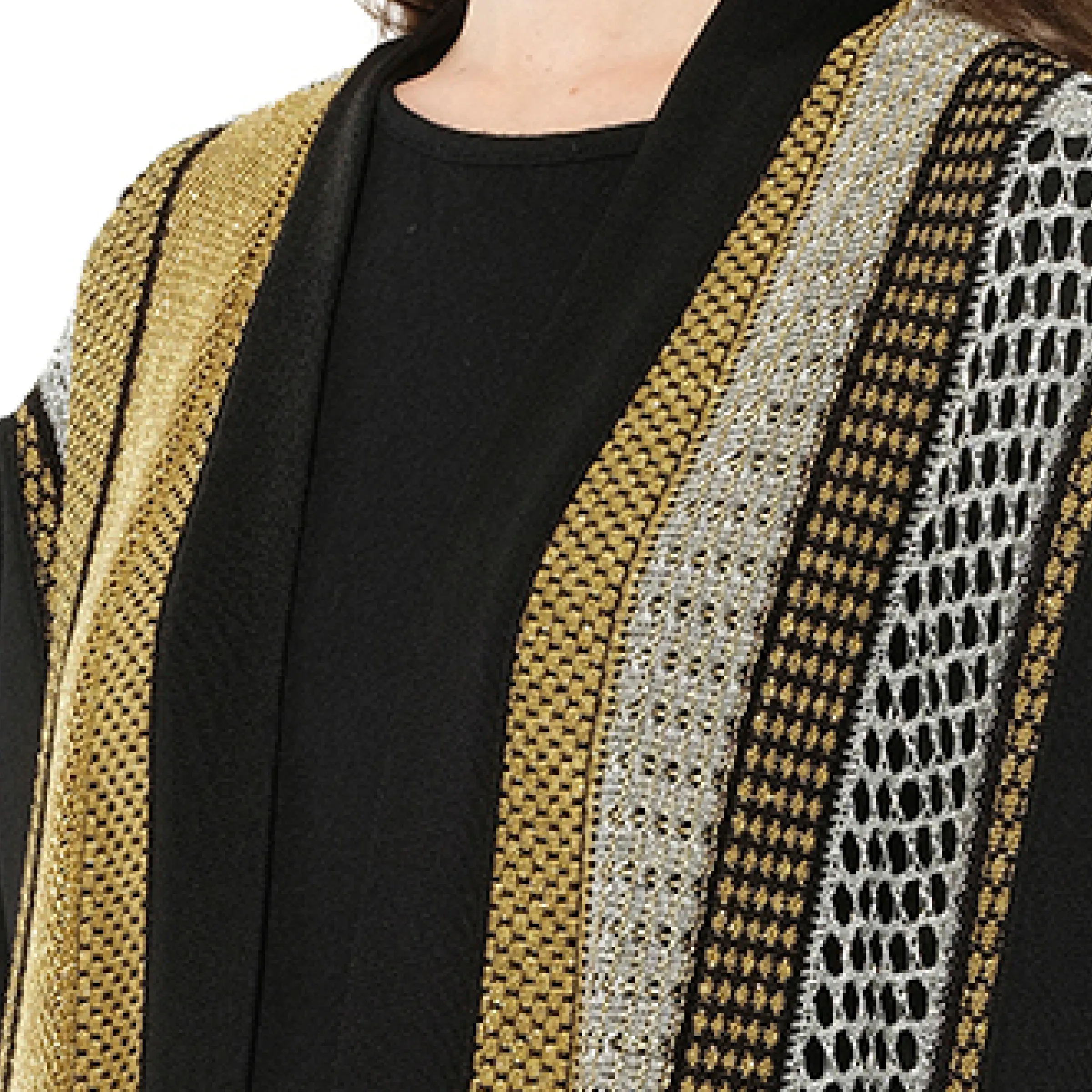 Sleeveless Cardigan Knit in Black sold by MARAIS product image thumbnail 2