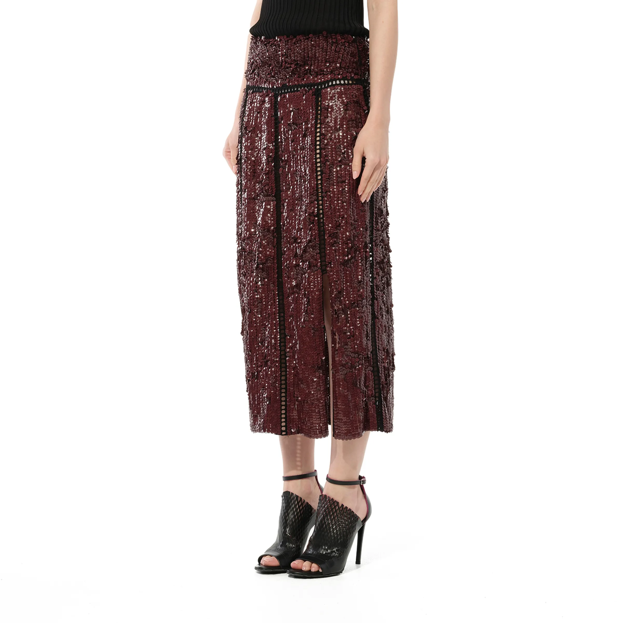 Skirt in Burgundy sold by MARAIS product image thumbnail 5