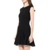 Sleeveless Mini Denim Dress in Black sold by MARAIS