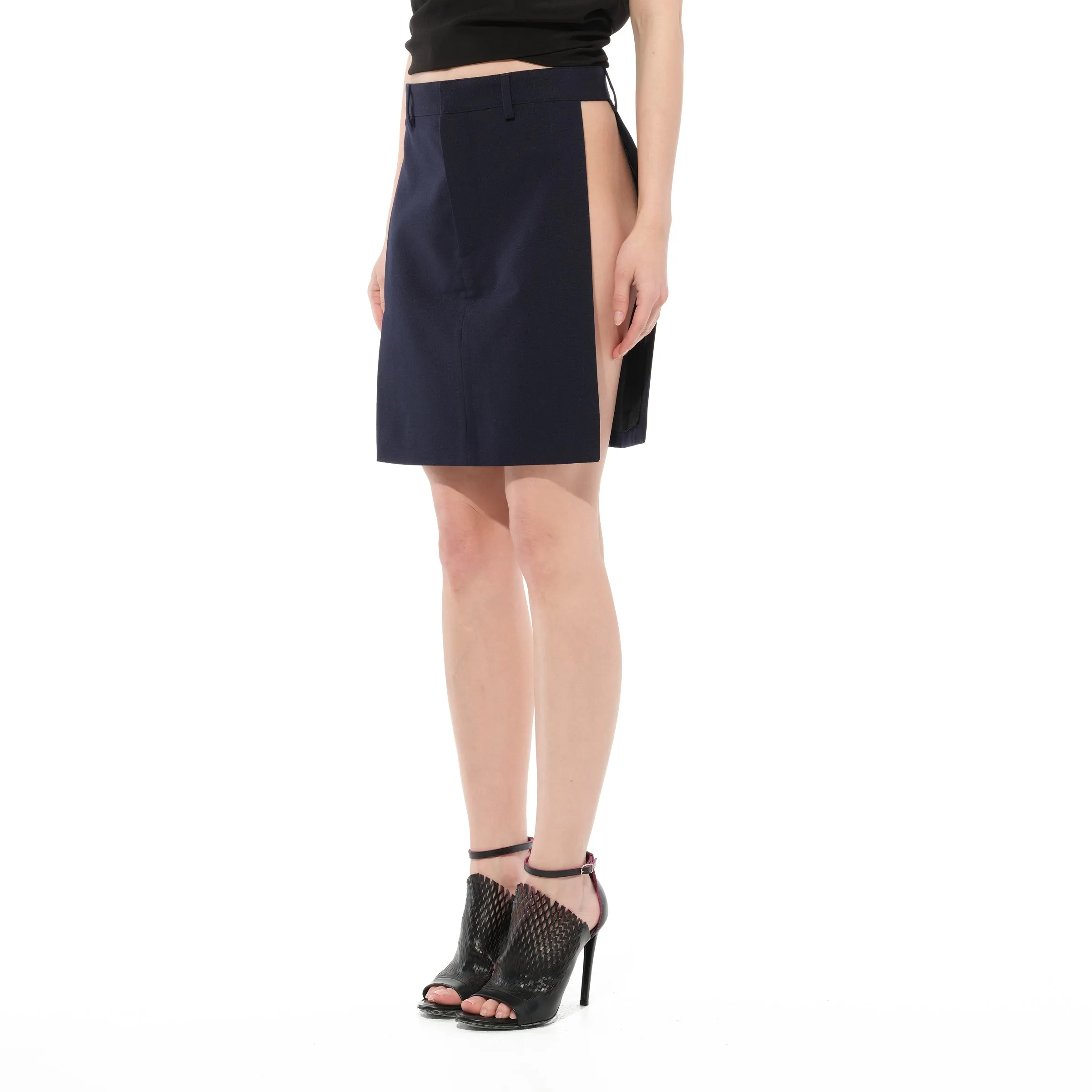 Podium Skirt in Navy sold by MARAIS product image thumbnail 5