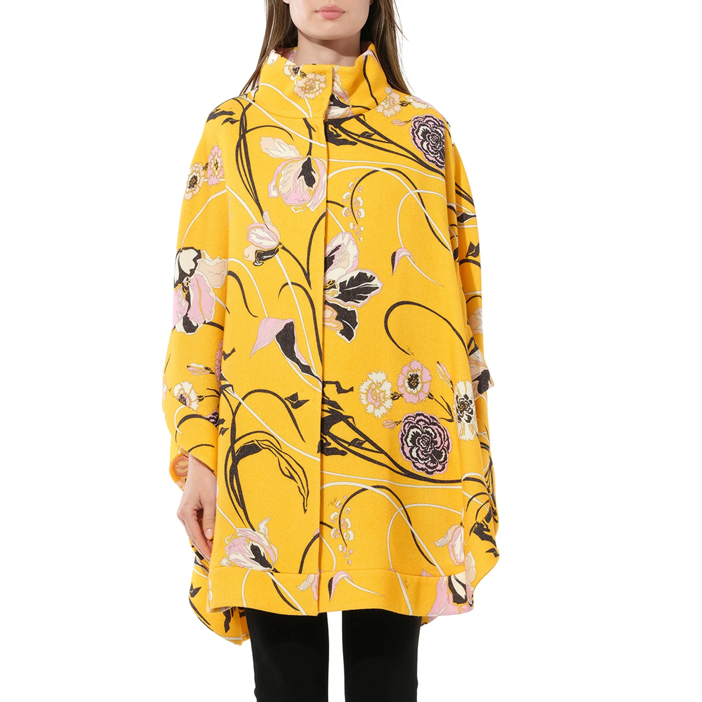 Floral Cape in Giallo sold by MARAIS