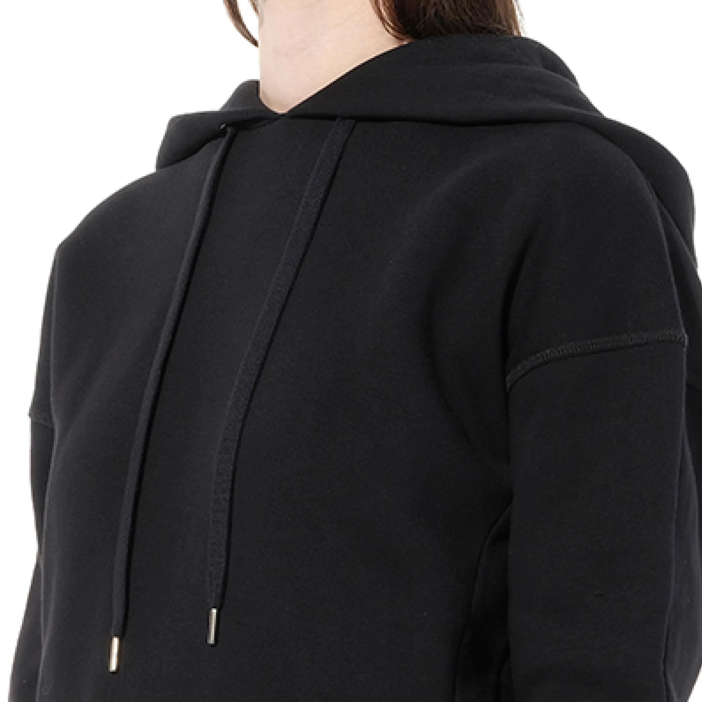 Emb Hood Sweatshirt in Black sold by MARAIS product image thumbnail 2
