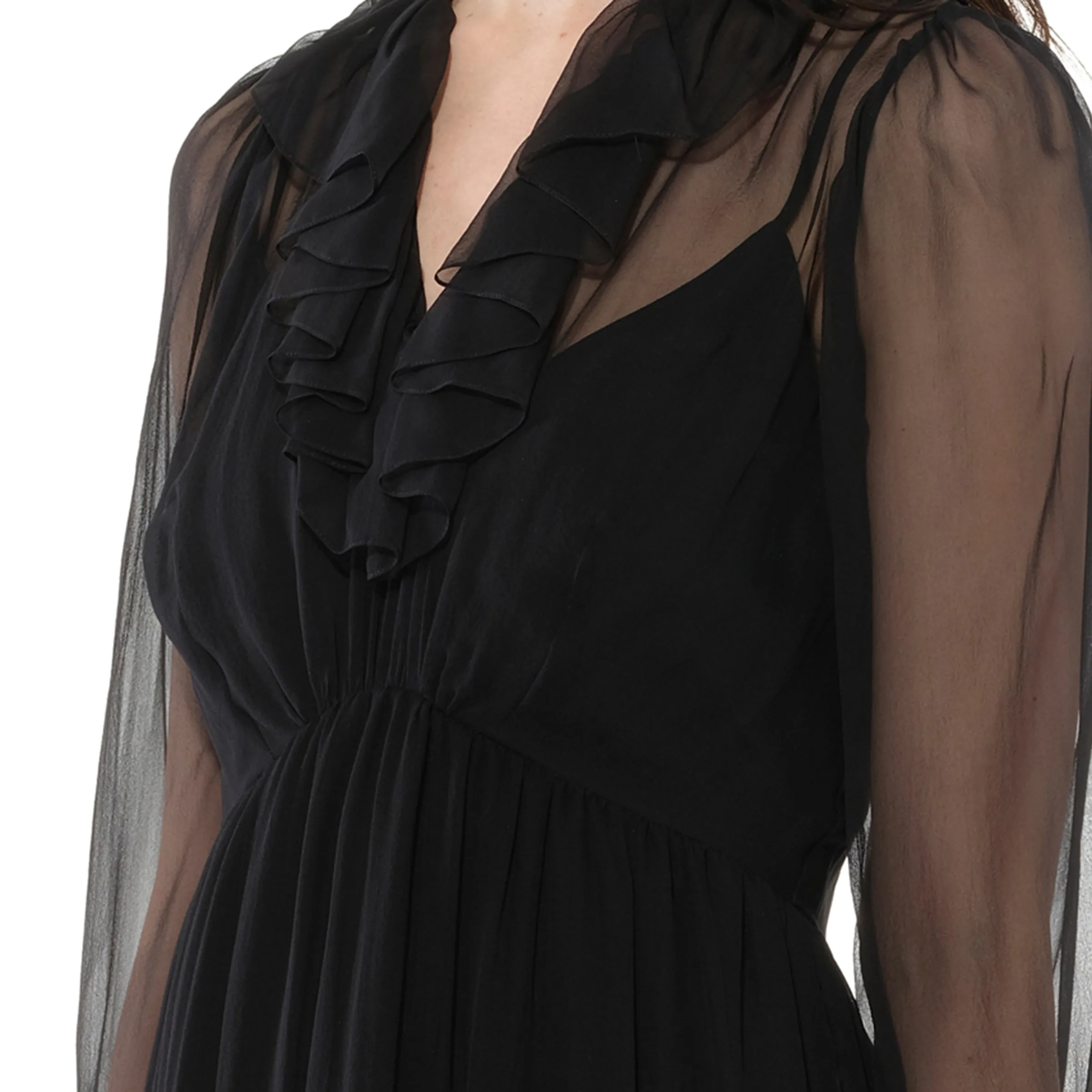 Long Sleeve Dress in Black sold by MARAIS product image thumbnail 2