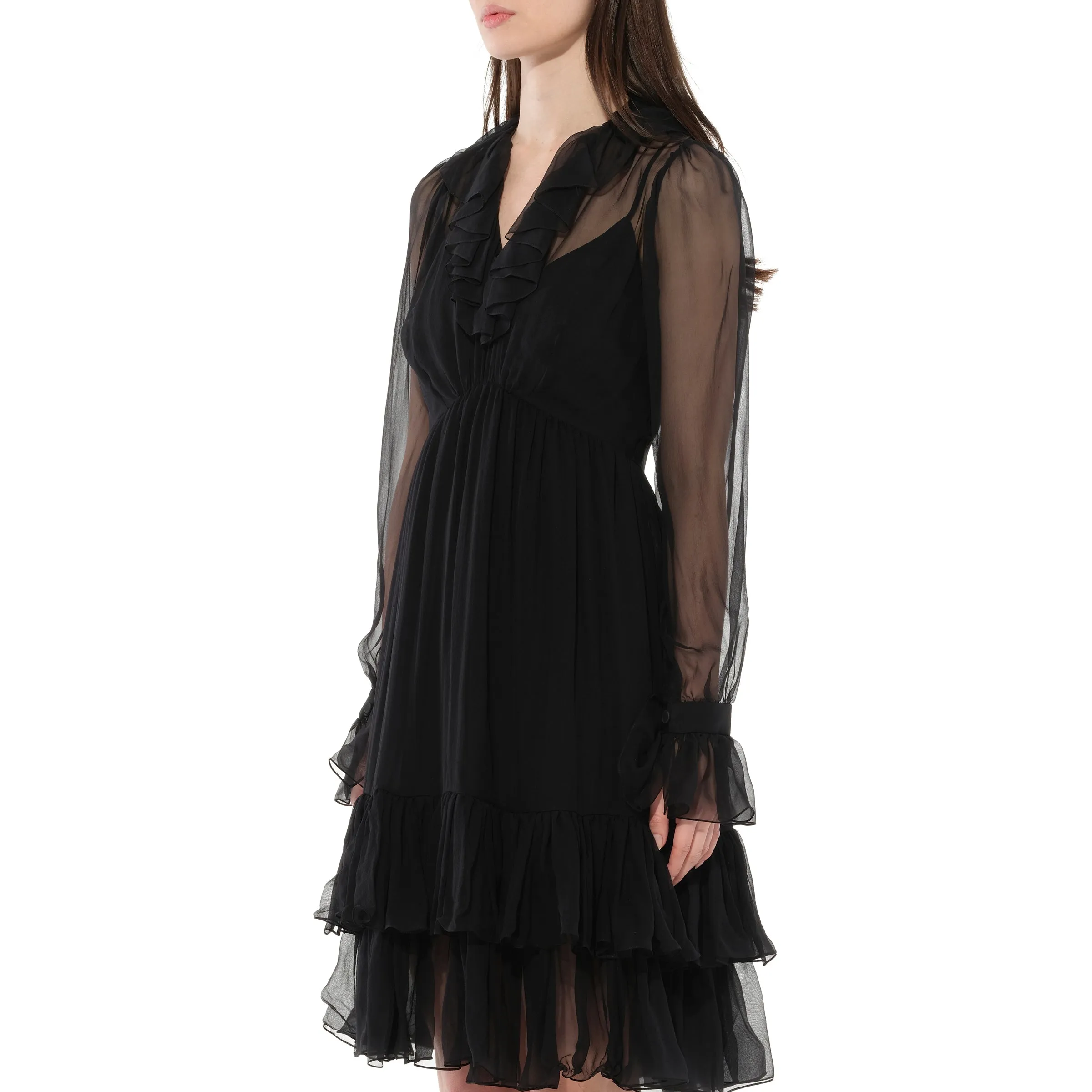 Long Sleeve Dress in Black sold by MARAIS product image thumbnail 5