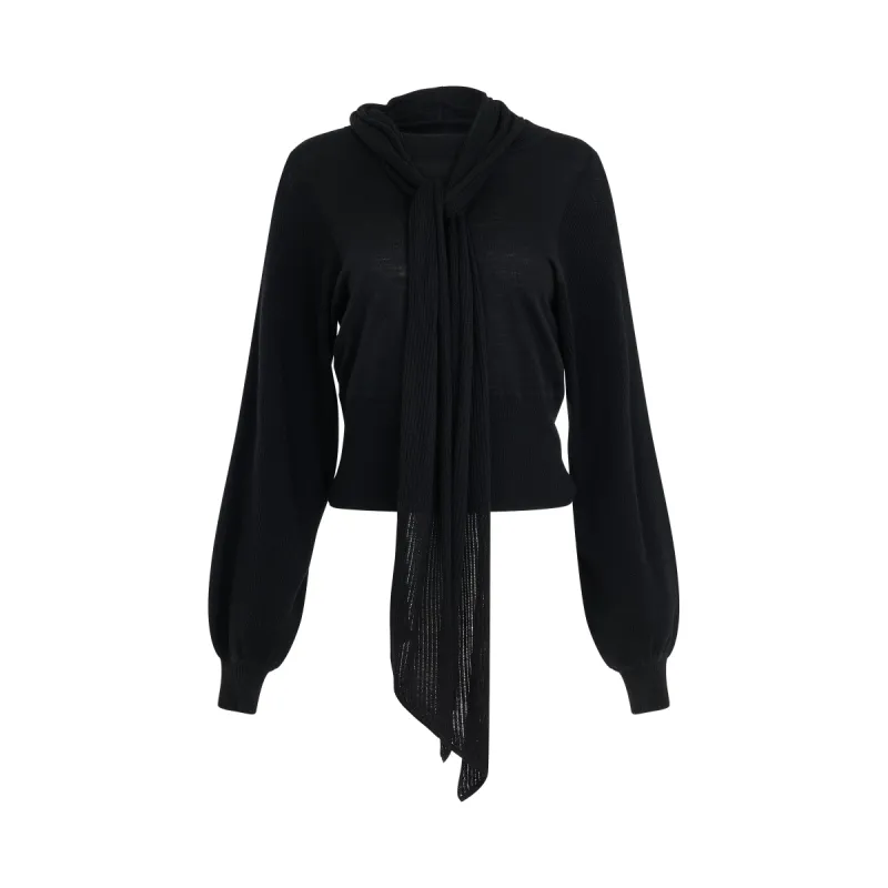 Pullover Sweater in Black sold by MARAIS