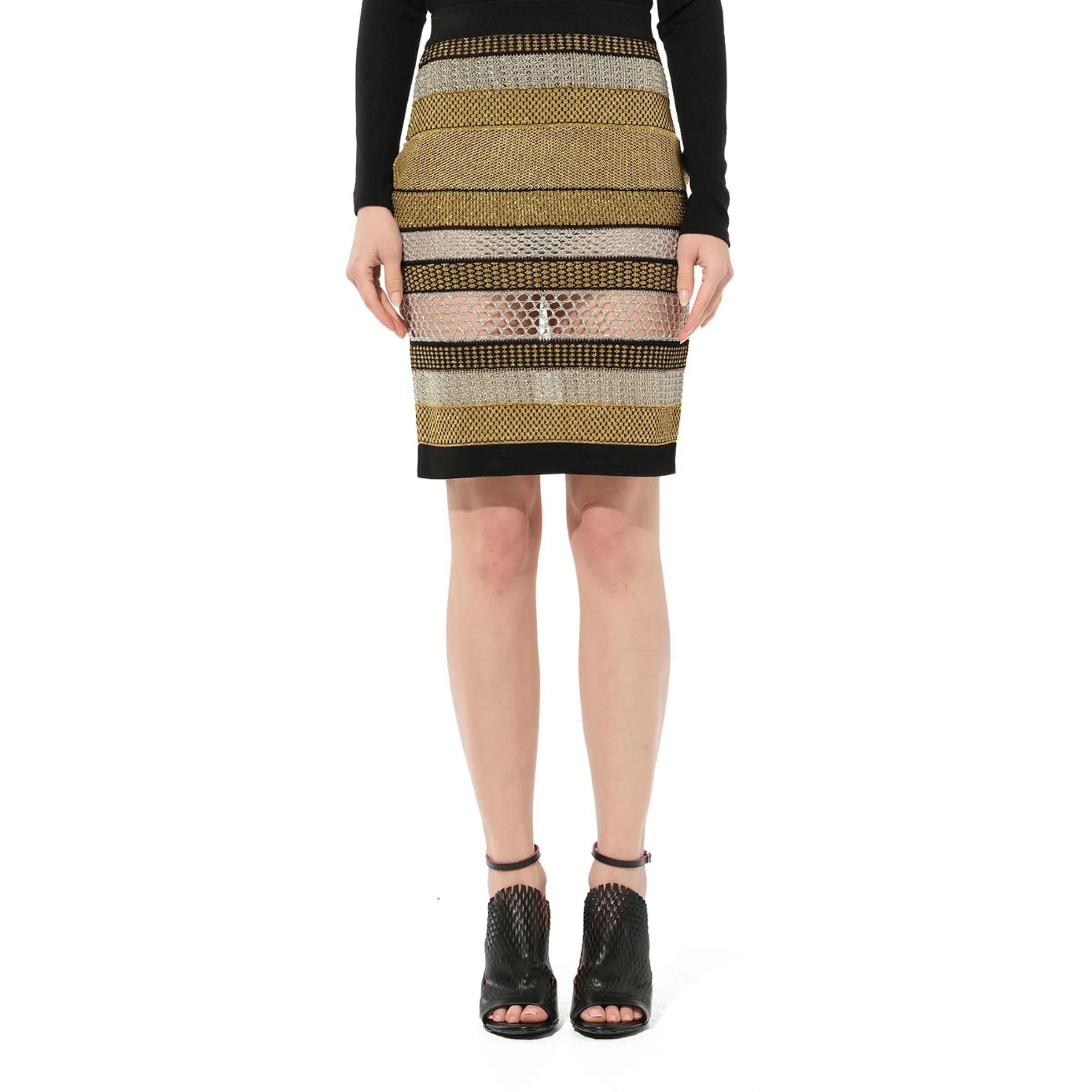 Knit Skirt in Black sold by MARAIS