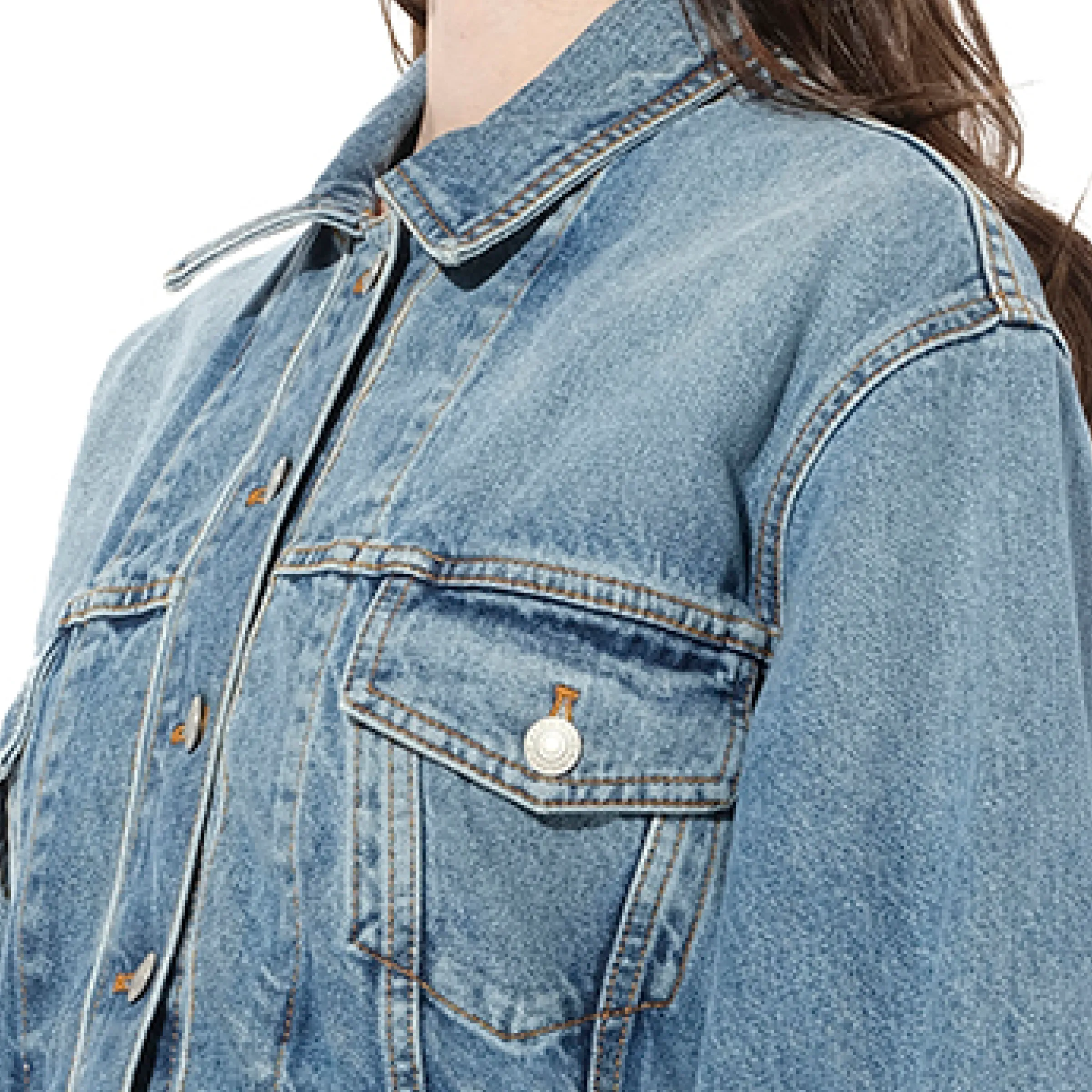 Slash Denim Jacket in Vintage sold by MARAIS product image thumbnail 2