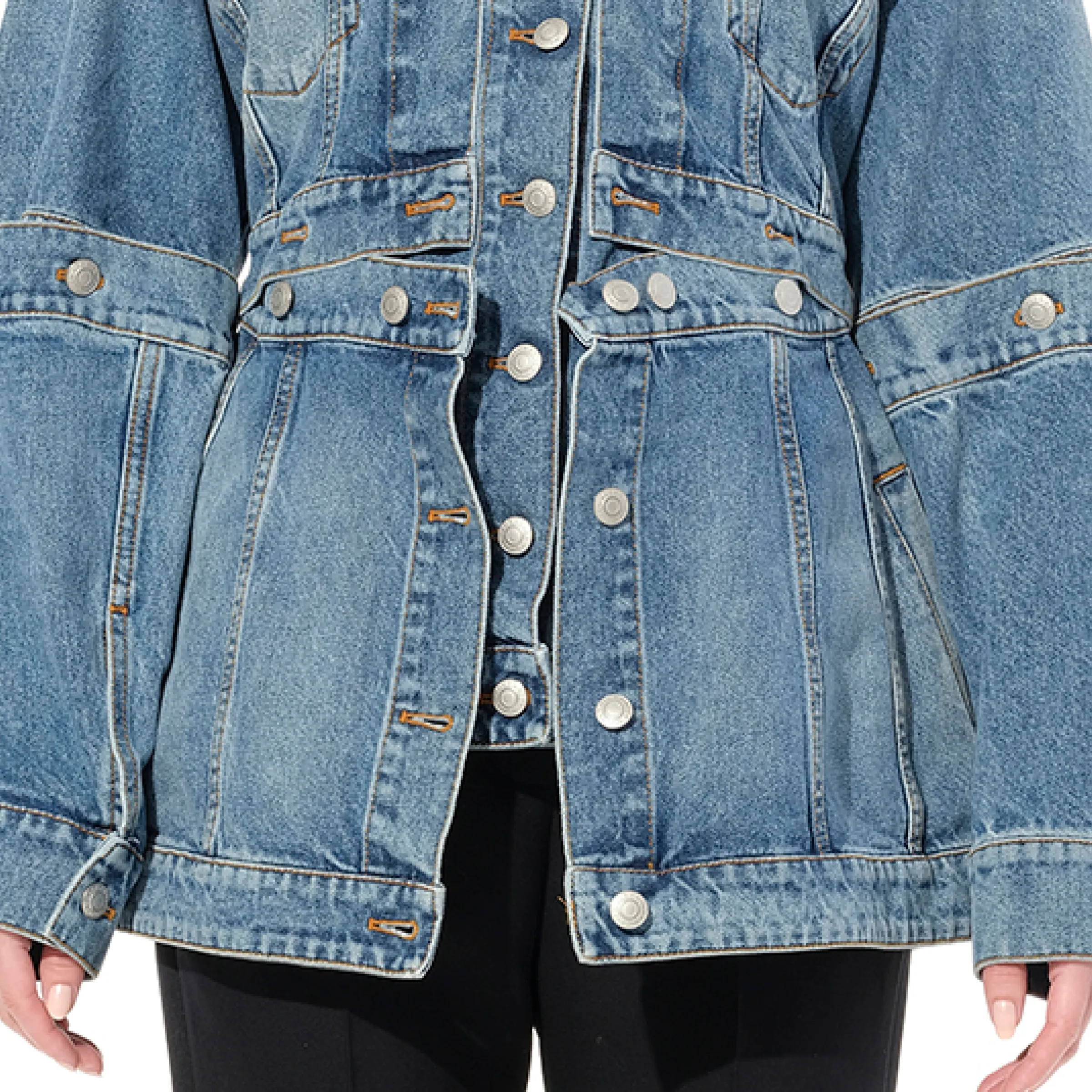 Slash Denim Jacket in Vintage sold by MARAIS product image thumbnail 3