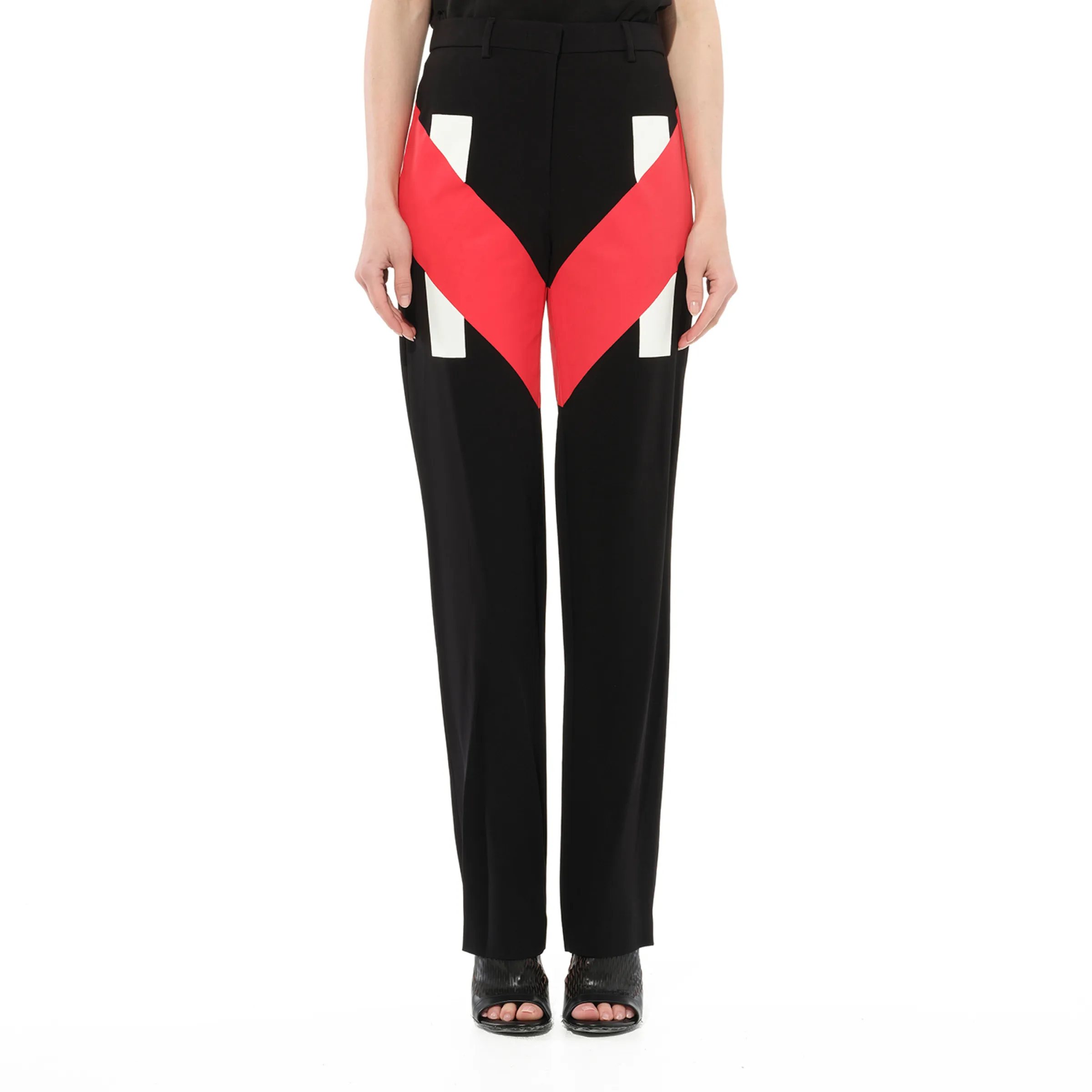 Pants in Black/Red sold by MARAIS