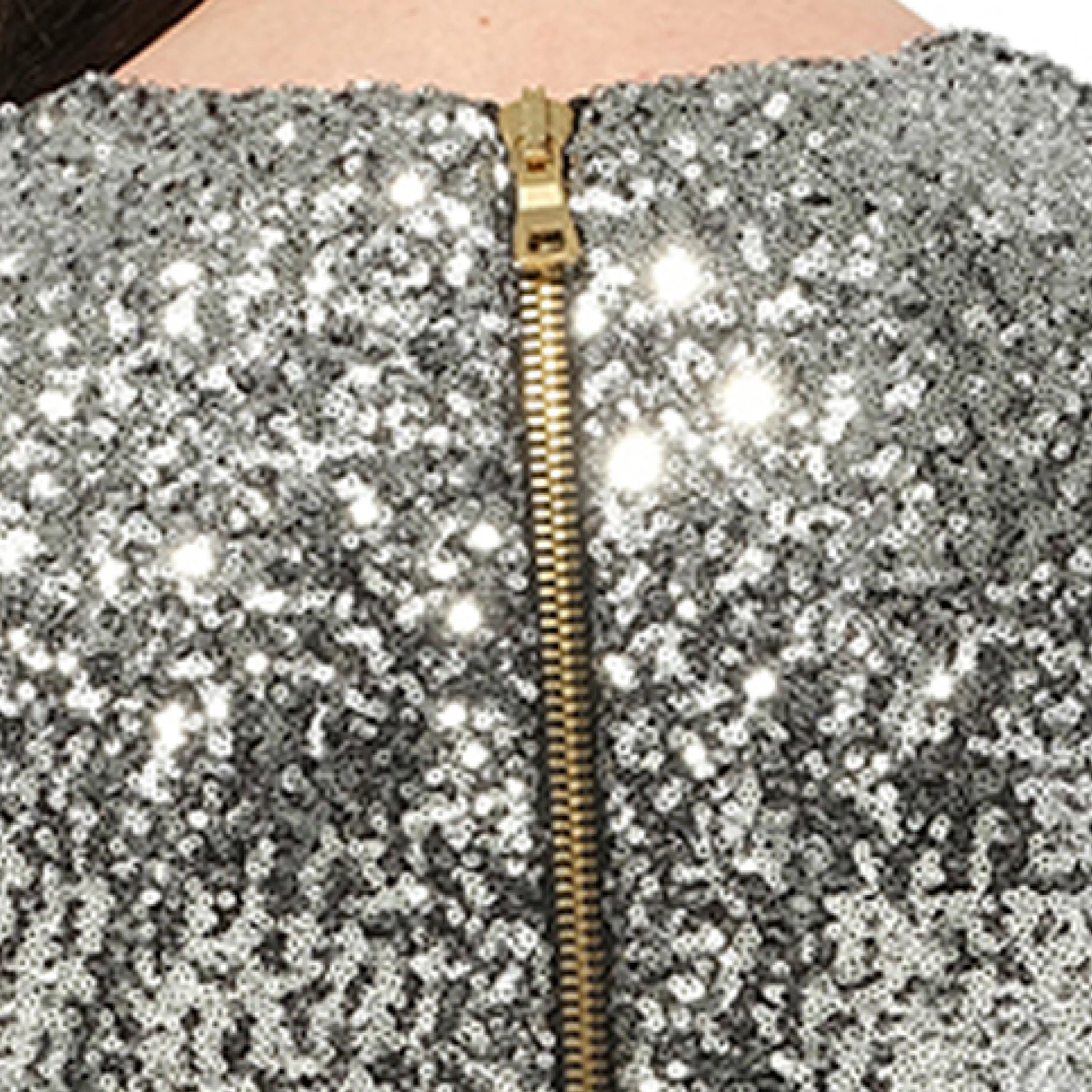 Knit Dress Const in Silver sold by MARAIS product image thumbnail 3