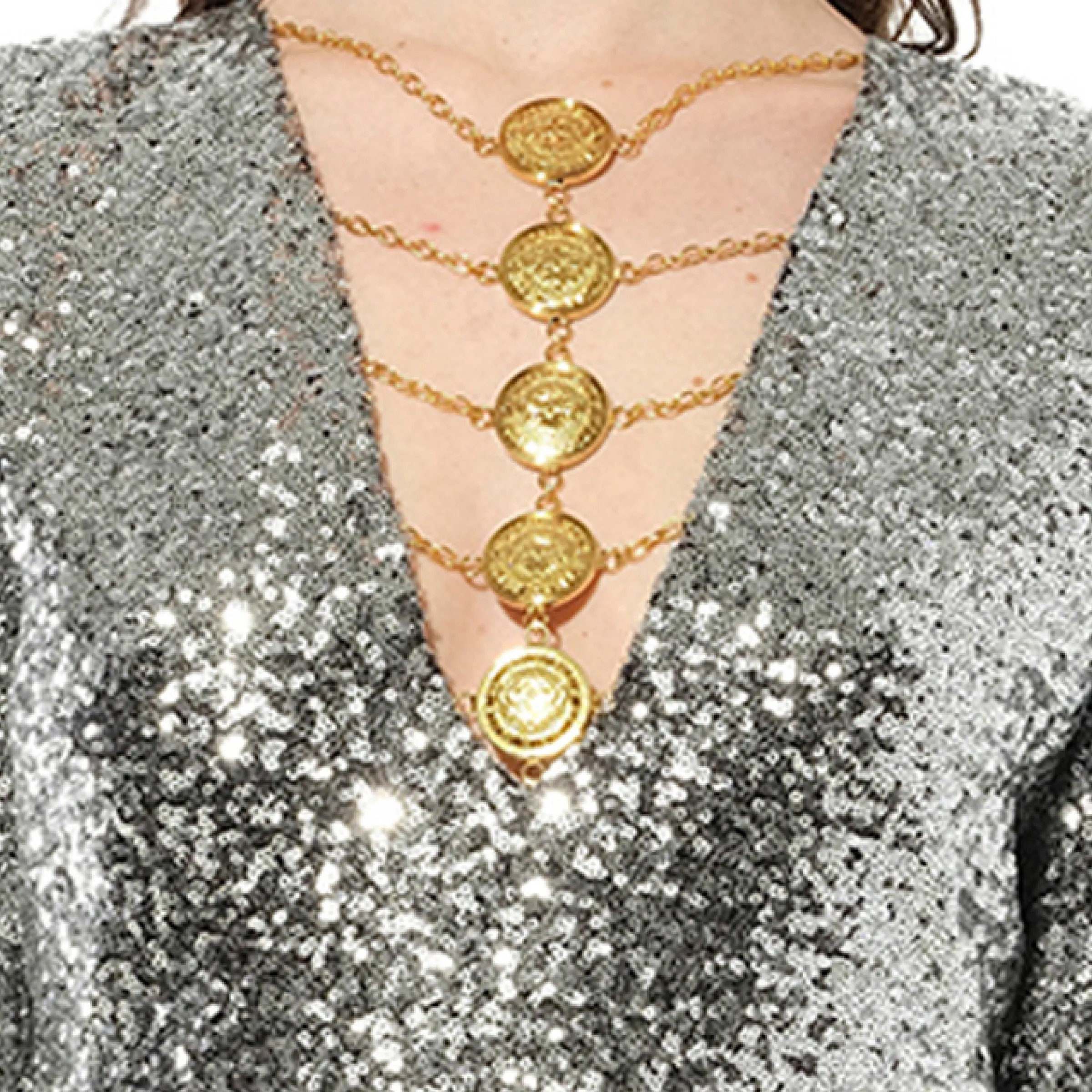 Knit Dress Const in Silver sold by MARAIS product image thumbnail 2