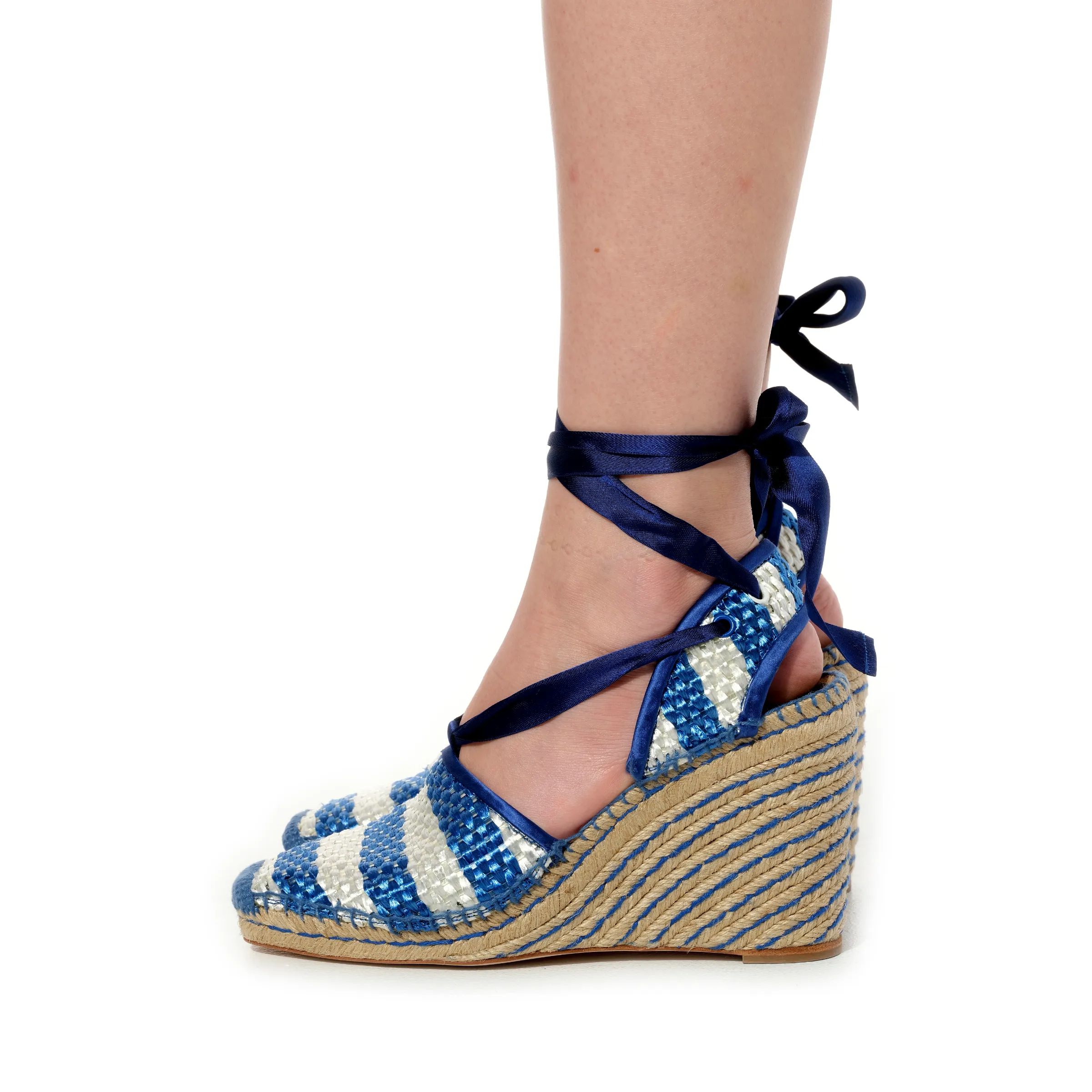 Lea Espadrille in Blue sold by MARAIS