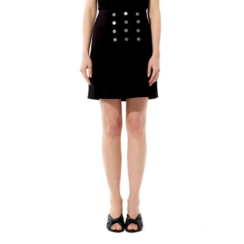 Crepe Skirt in Black sold by MARAIS