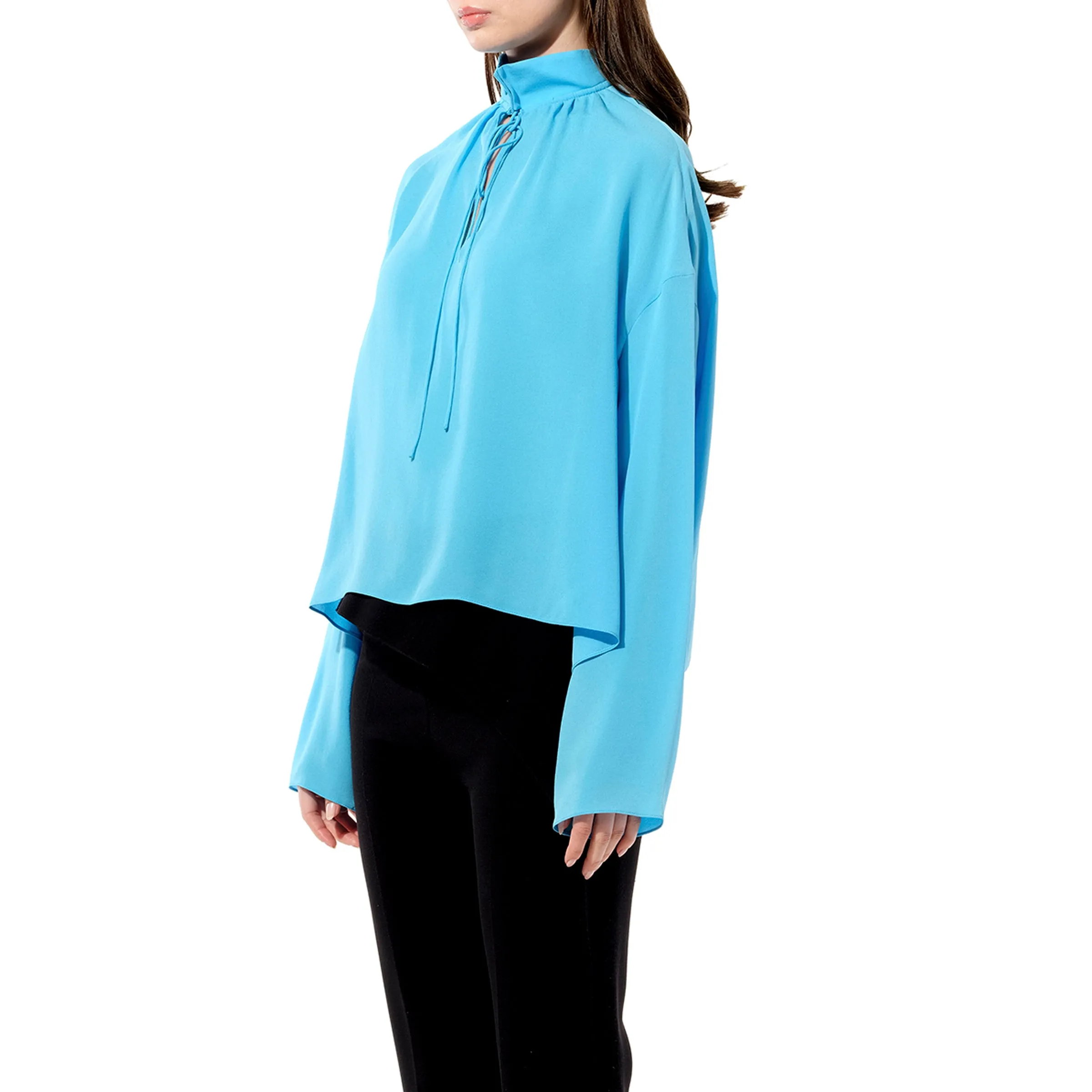 Georgette Shirt in Bleu sold by MARAIS product image thumbnail 5