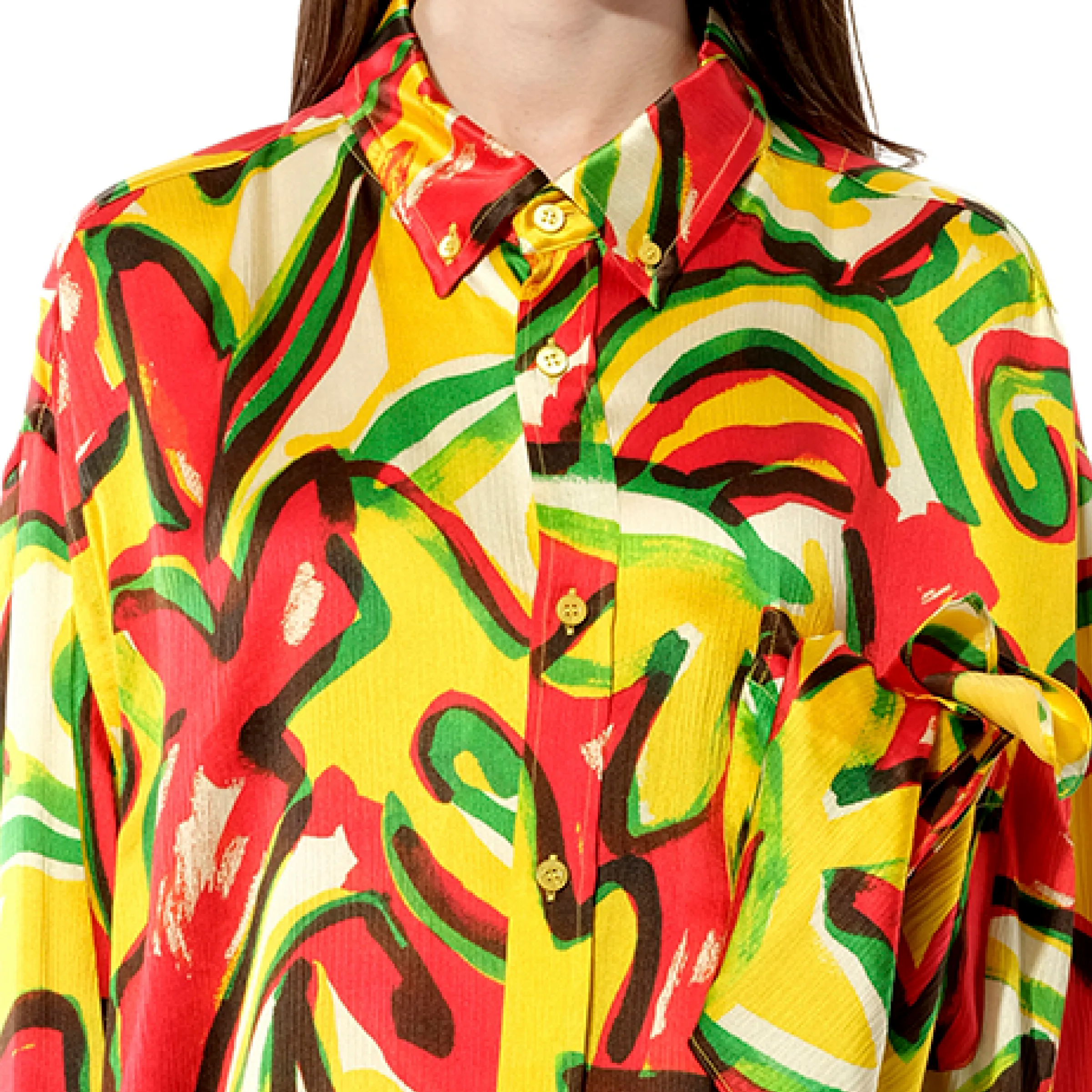 Scarf Flower Shirt in Red sold by MARAIS product image thumbnail 2