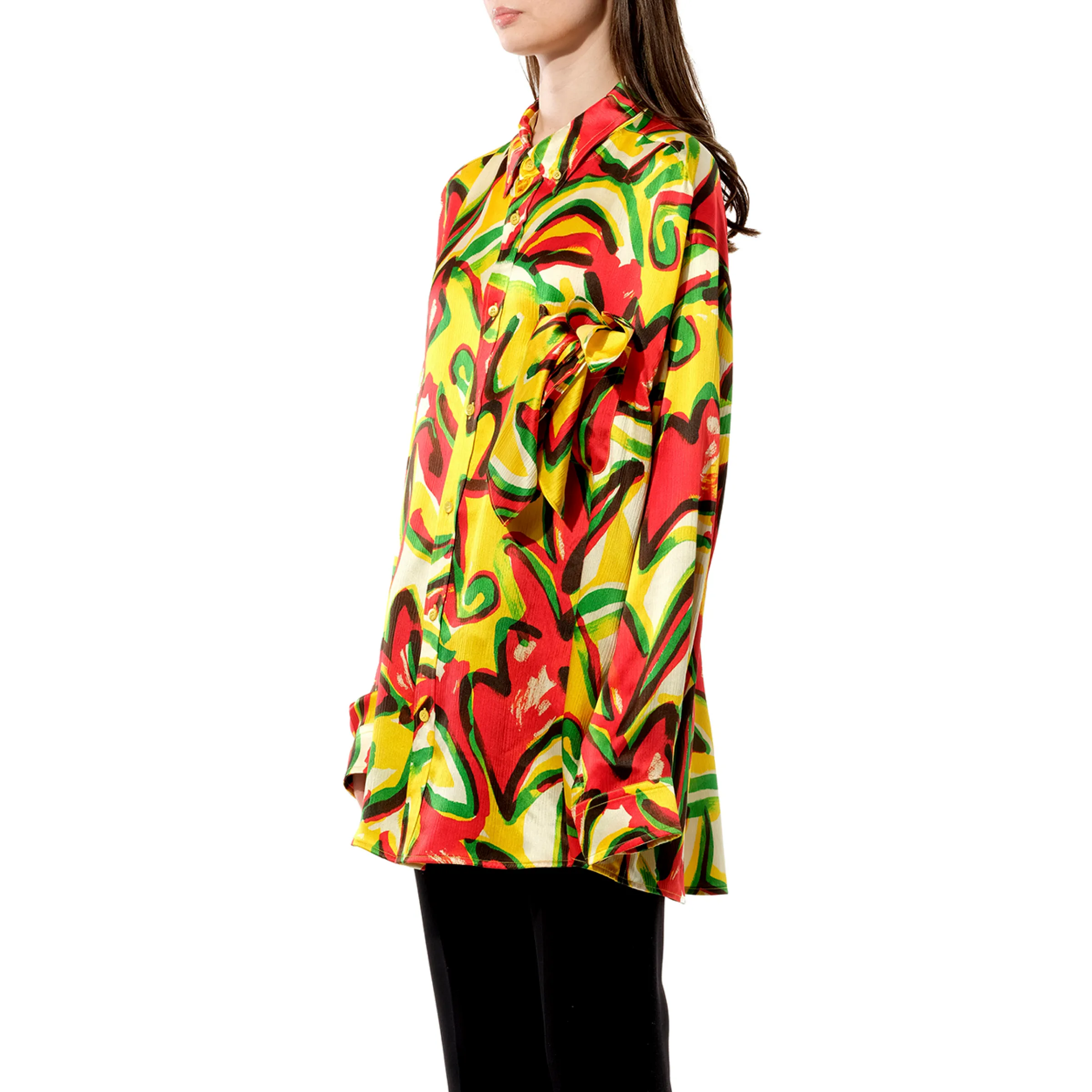 Scarf Flower Shirt in Red sold by MARAIS product image thumbnail 5