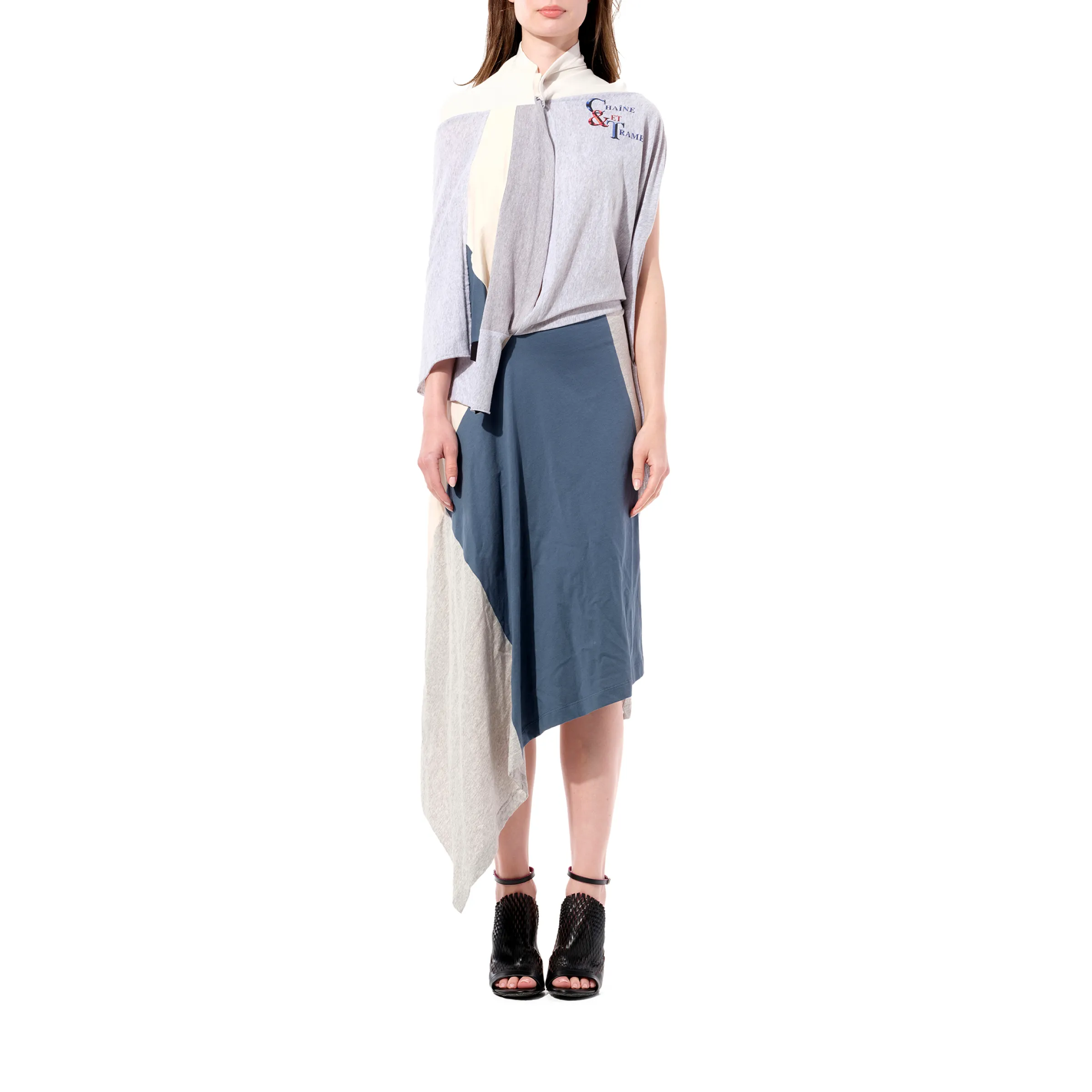 Asym Dress in Ecru sold by MARAIS product image thumbnail 4