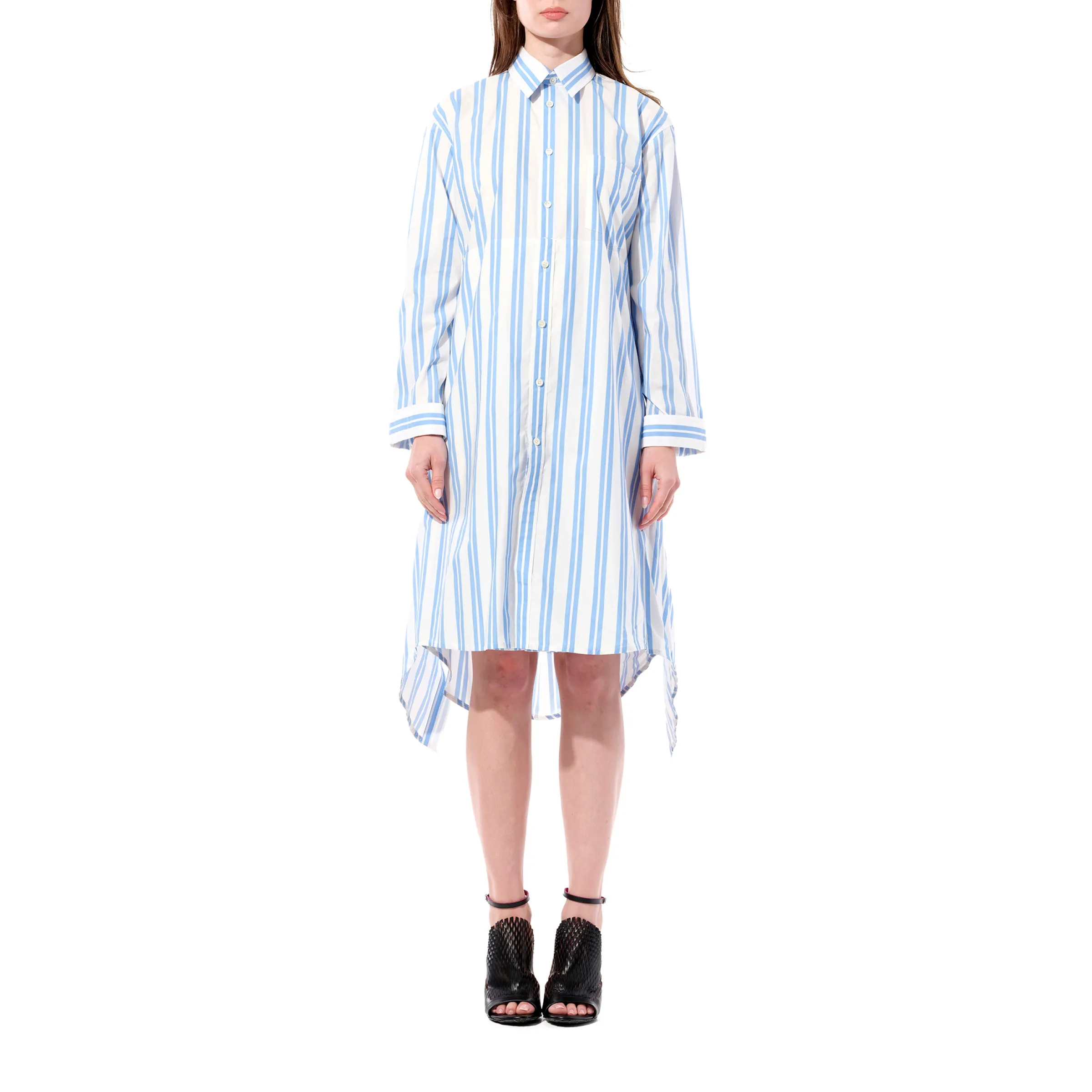 Chilie Dress in Blue/White sold by MARAIS product image thumbnail 4