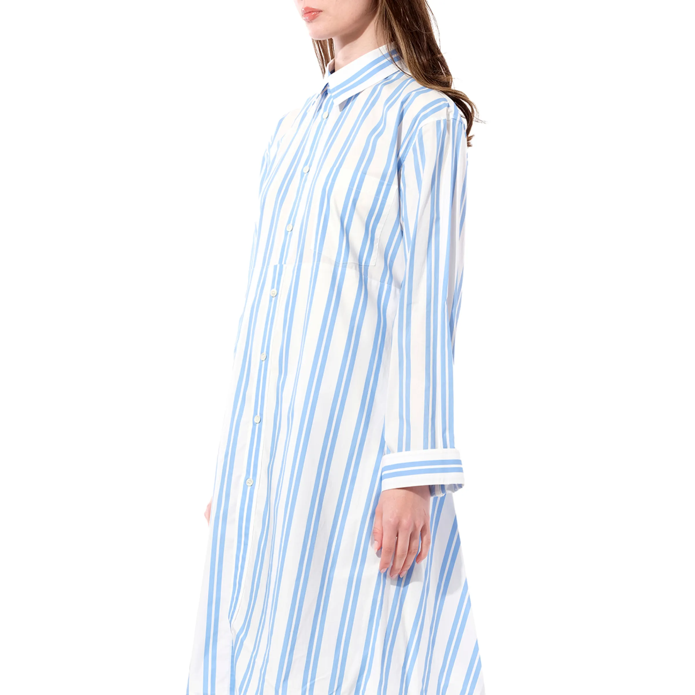 Chilie Dress in Blue/White sold by MARAIS product image thumbnail 5