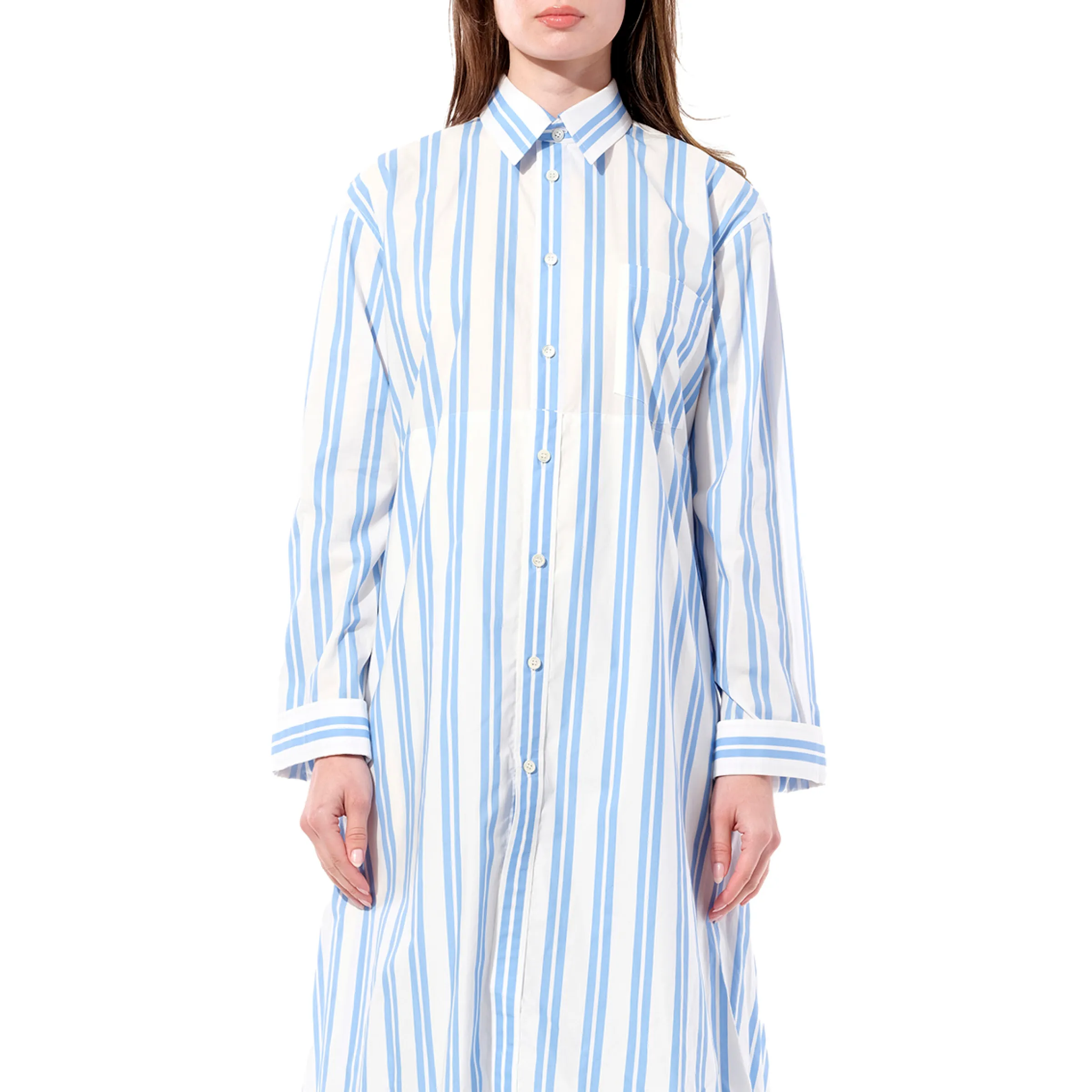 Chilie Dress in Blue/White sold by MARAIS