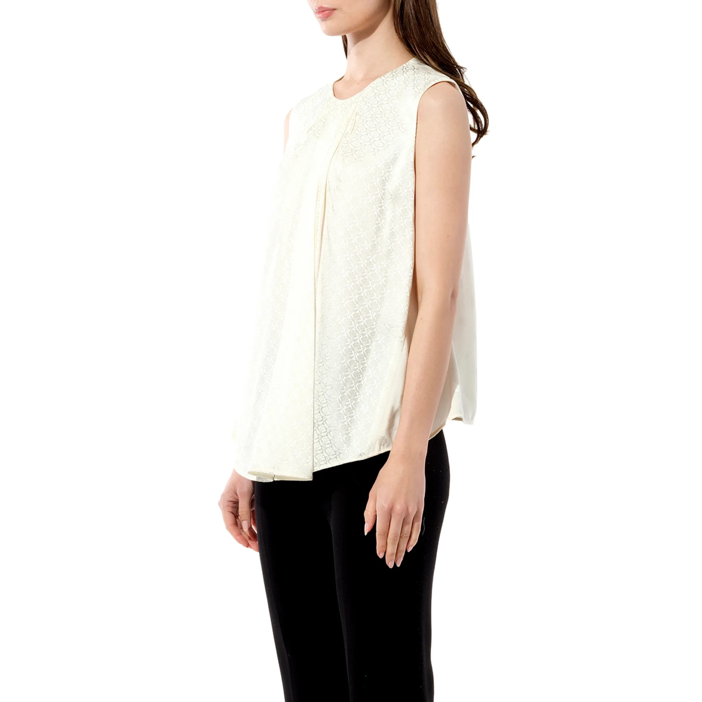 Mix Satin Top in White sold by MARAIS product image thumbnail 5