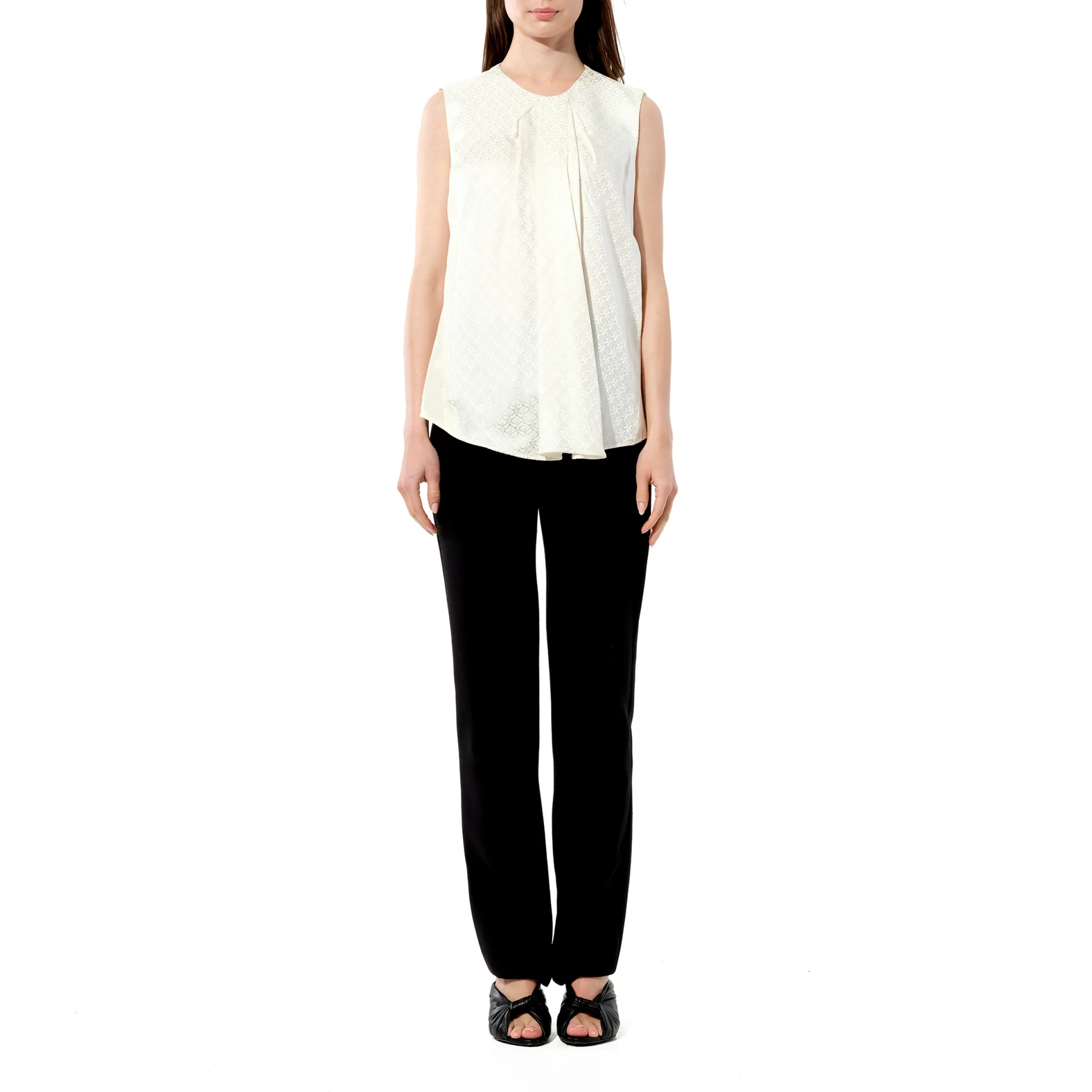 Mix Satin Top in White sold by MARAIS product image thumbnail 4