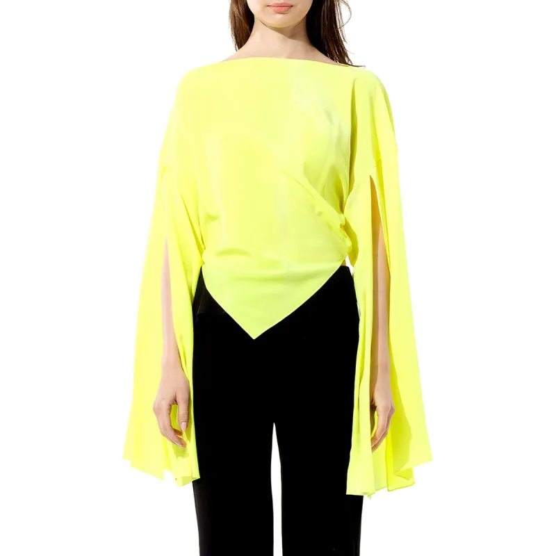Crepe Top in Yellow sold by MARAIS