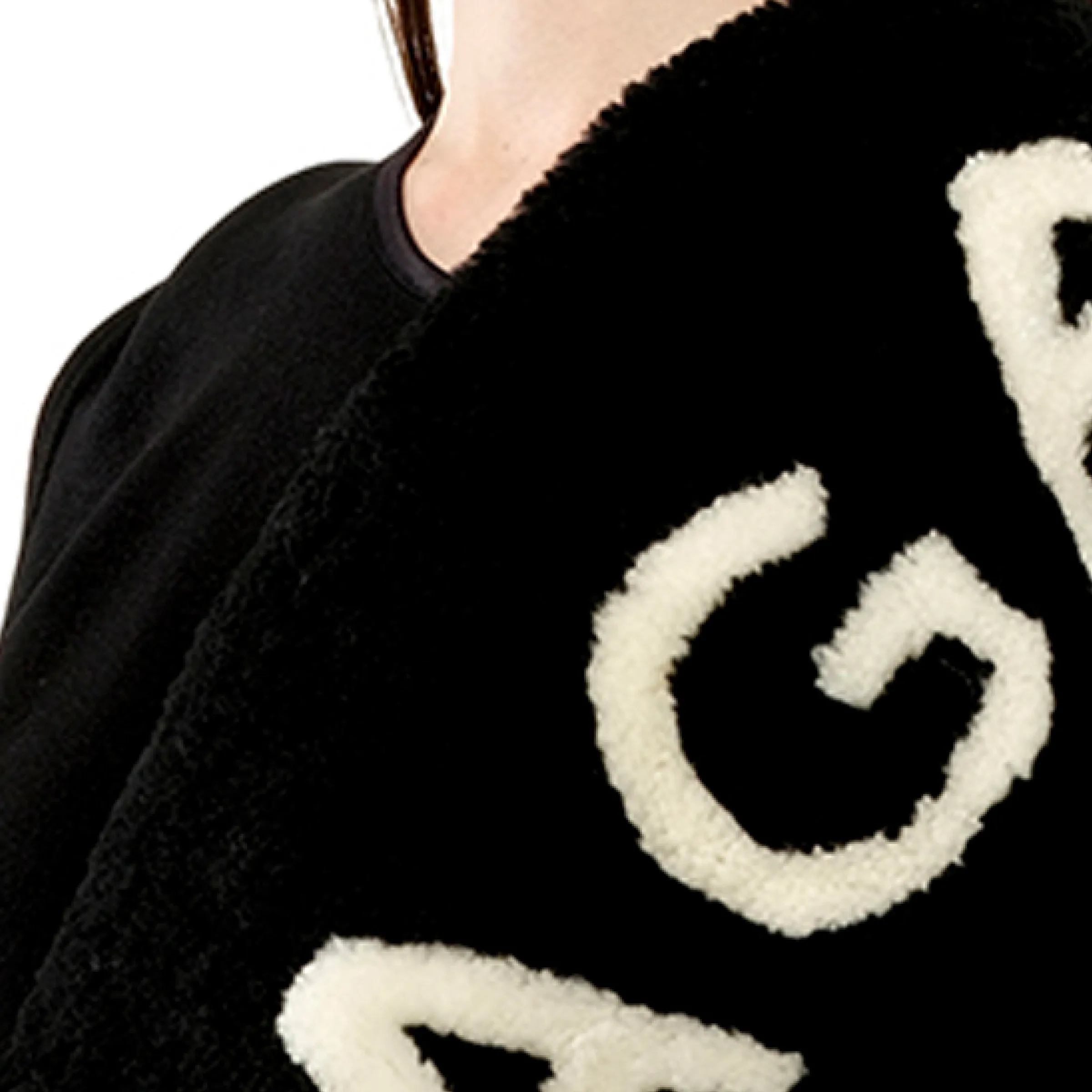 Shearling Scarf in Black sold by MARAIS product image thumbnail 2