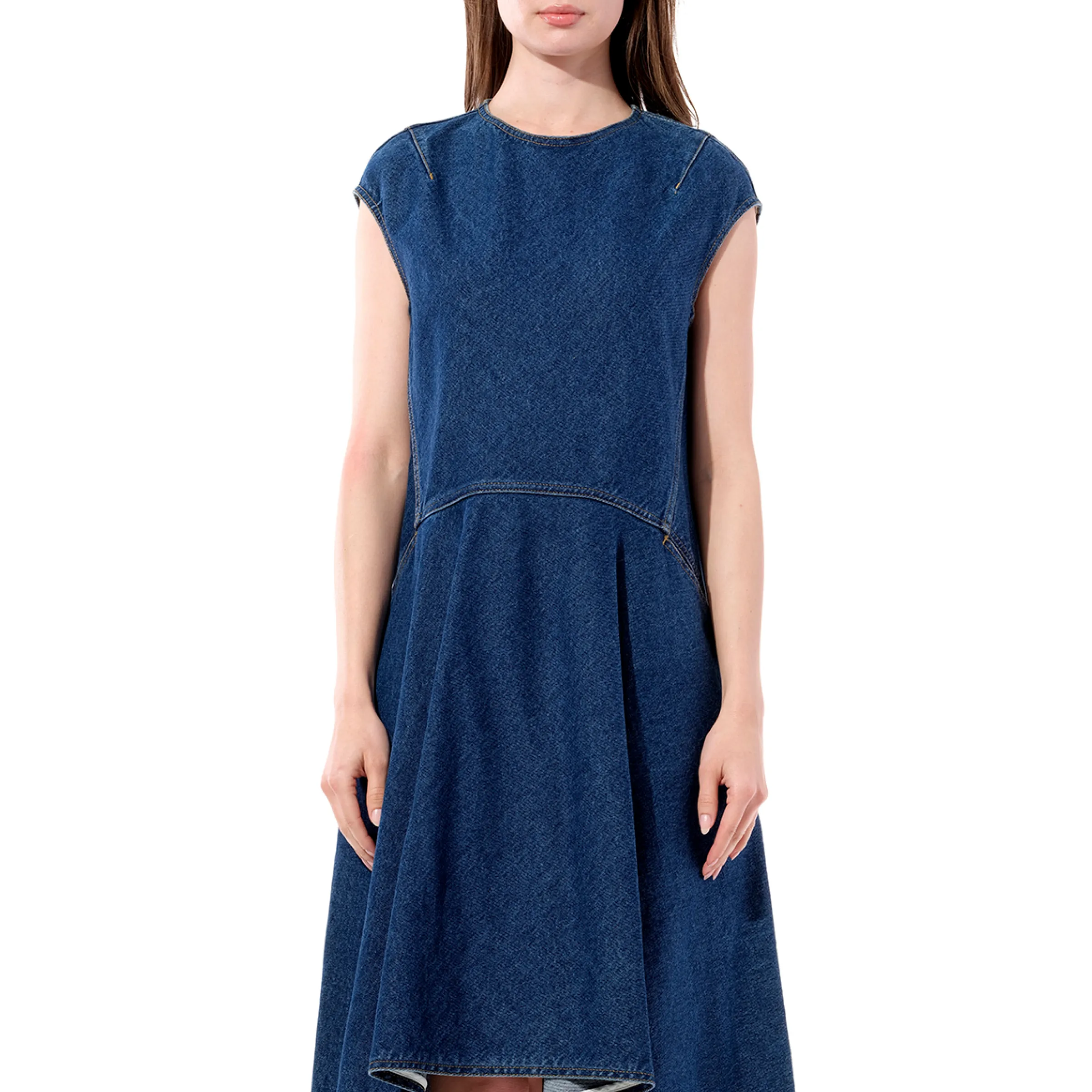 Denim Dress in Blue sold by MARAIS