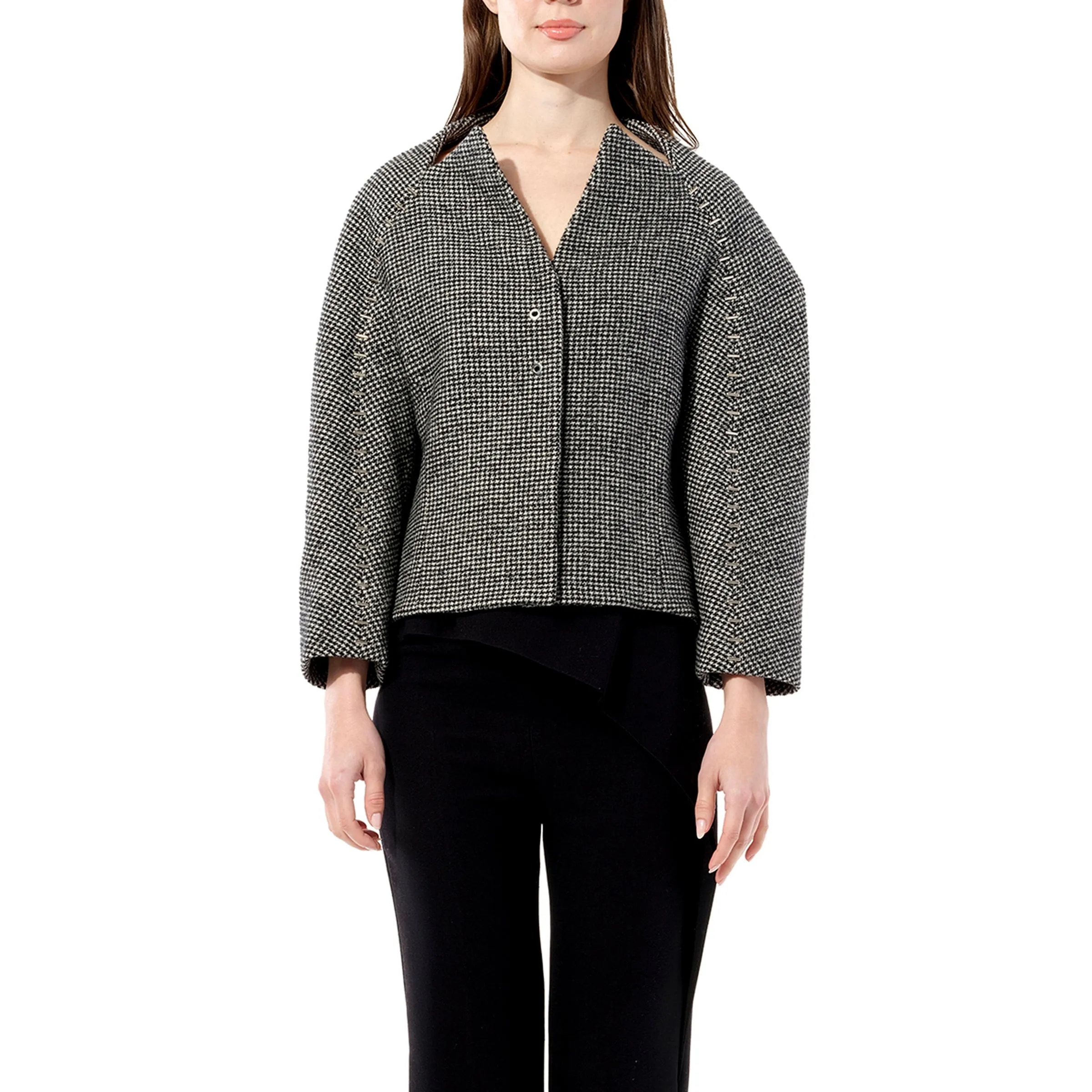 Jacket in Black/White sold by MARAIS